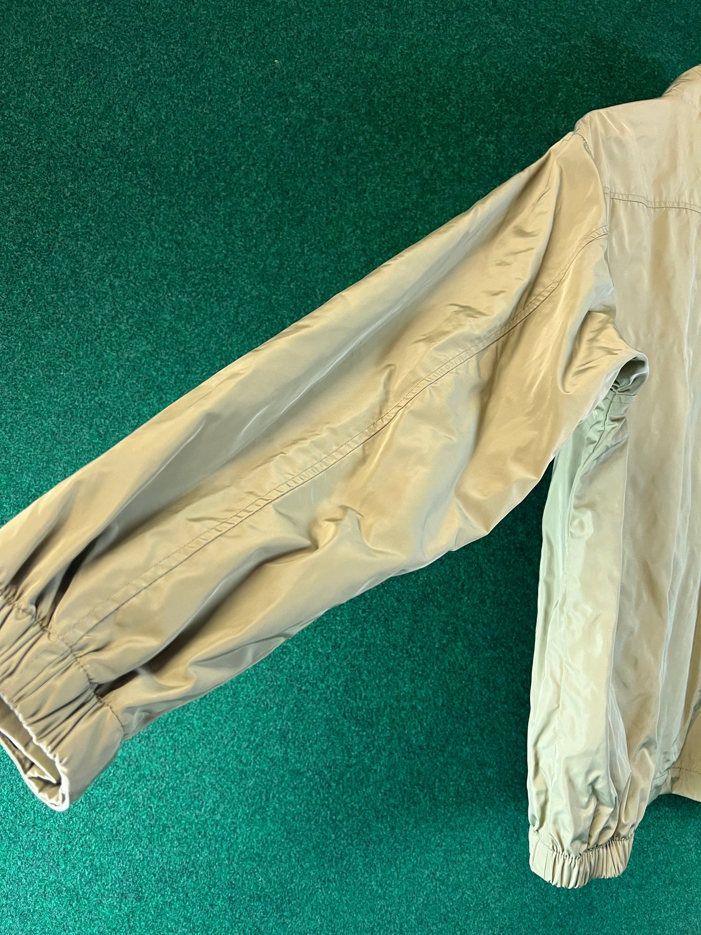 DUNLOP Motorsport -“Sports Oriented Since 1888” Olive Green Windbreaker Zip Up Jacket - LL