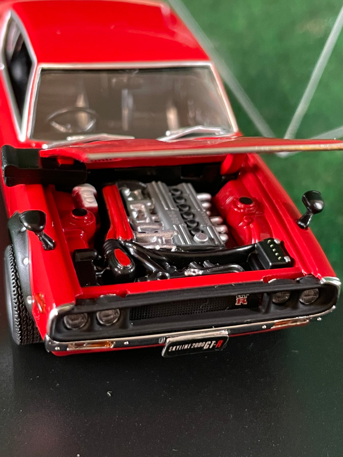 KYOSHO - Nissan Skyline Ken Mary GT-R KPGC110 Wide Wheel Version (Red) 1/43 Scale Diecast