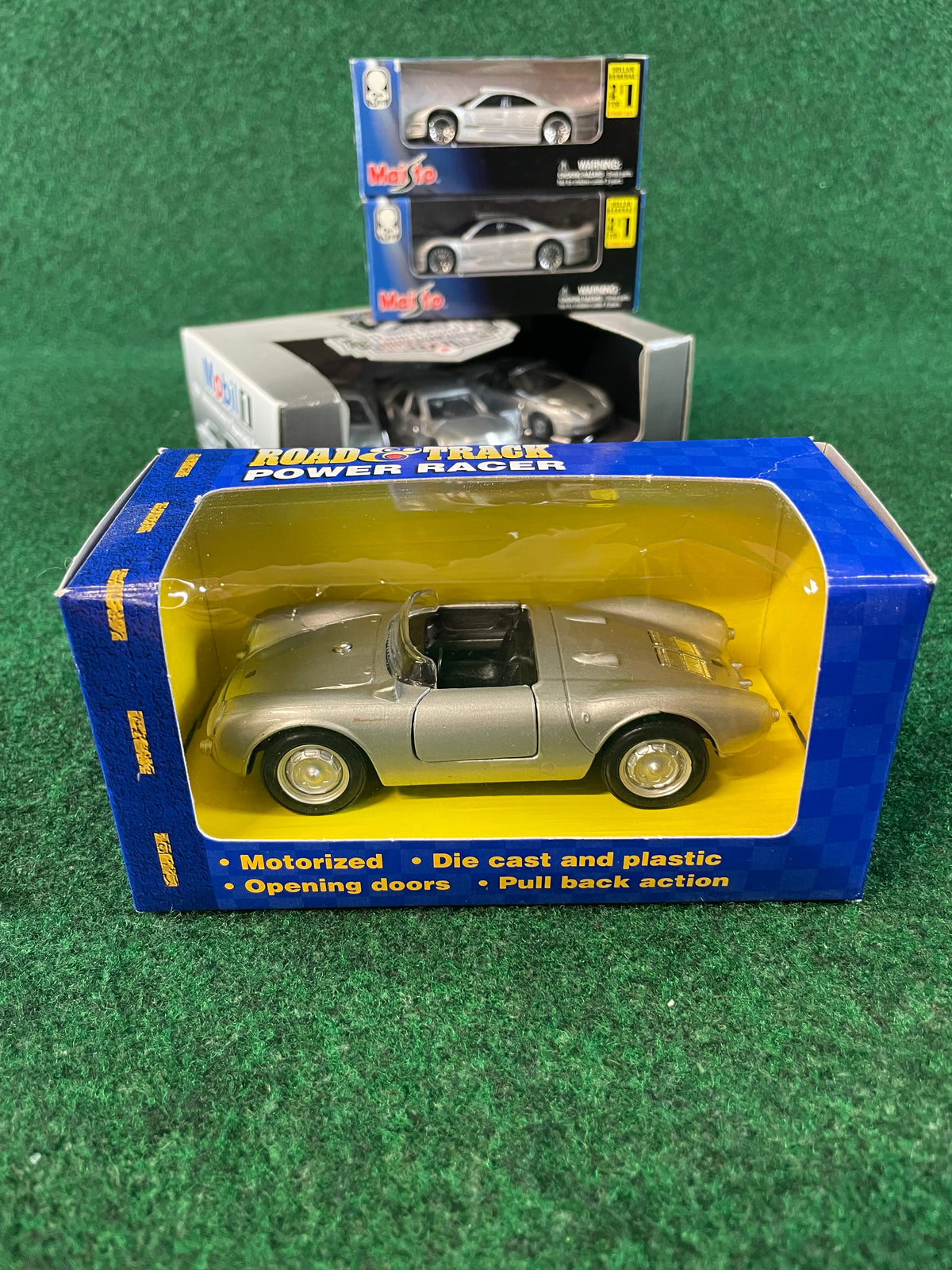 Porsche & Mercedes - Toy Car Diecast Set