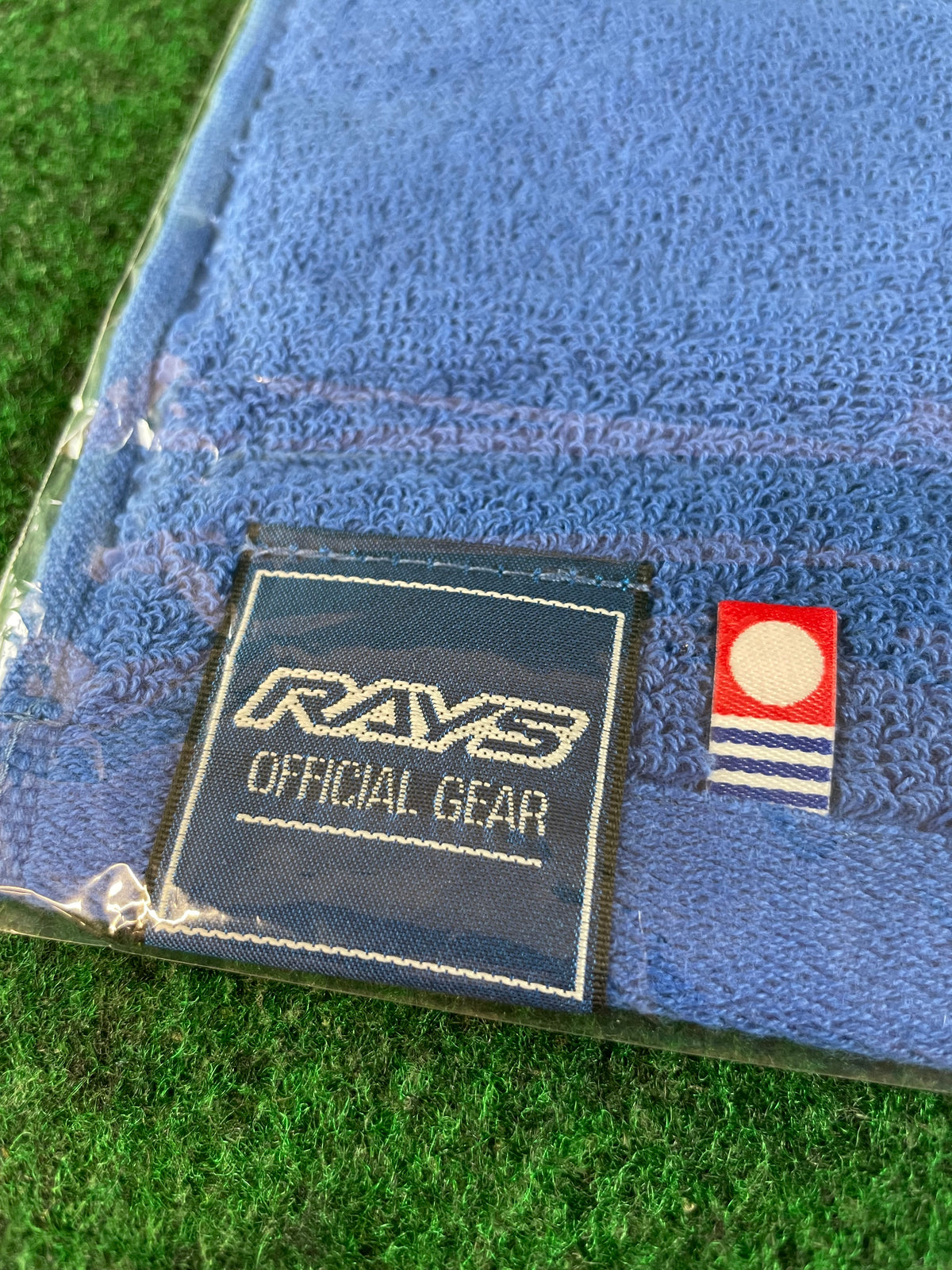 RAYS Official Motor Sports Gear Blue Personal Towel w/ Loop