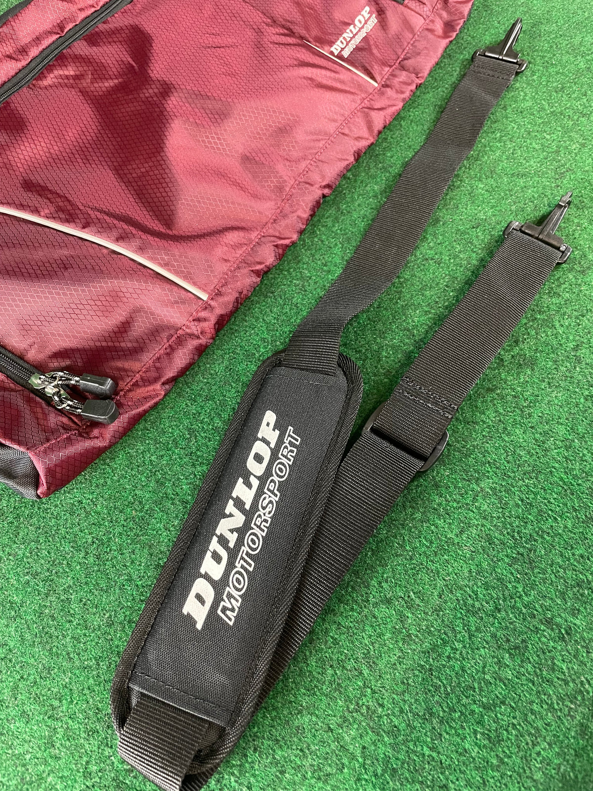 DUNLOP Motorsport - Dark Red & Black Duffle Travel Bag