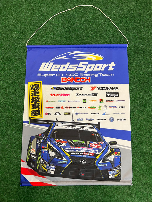 SUPERGT - WedsSport BANDOH GT500 Lexus IS Racing Team Scroll Wall Banner Sign
