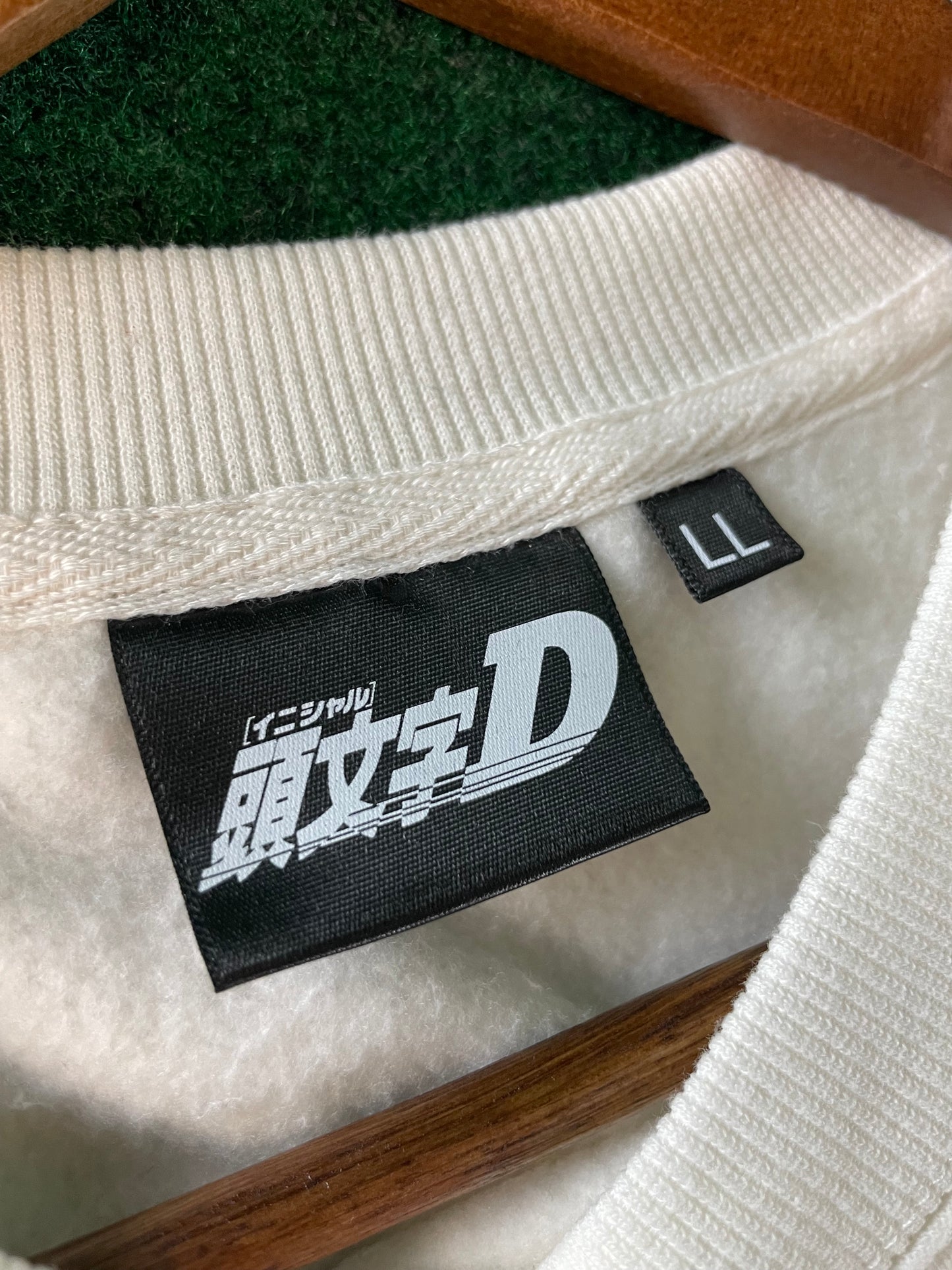 Initial D - 30th Anniversary Fujiwara Tofu Shop Toyota AE86 White Sweatshirt (XL)