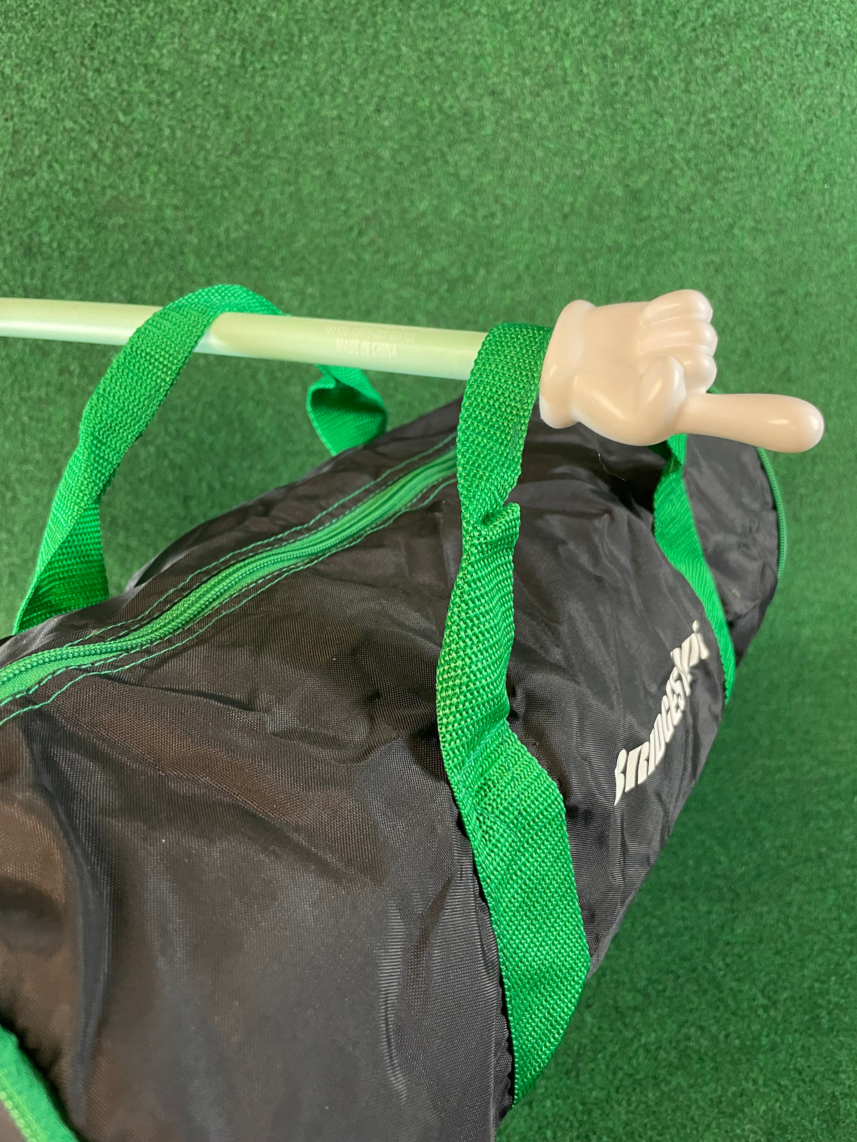 BRIDGESTONE - Black & Green Mini Collapsible Duffle Bag