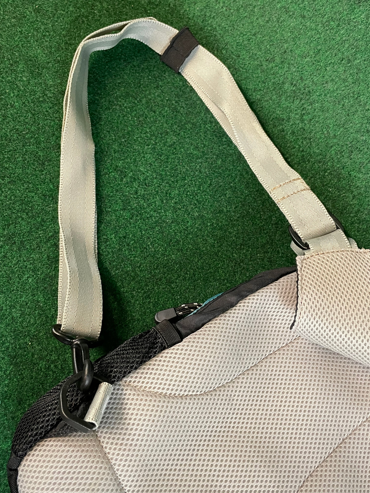 DUNLOP Motorsport - Black/Grey/Teal Mini Shoulder Messenger Travel Bag