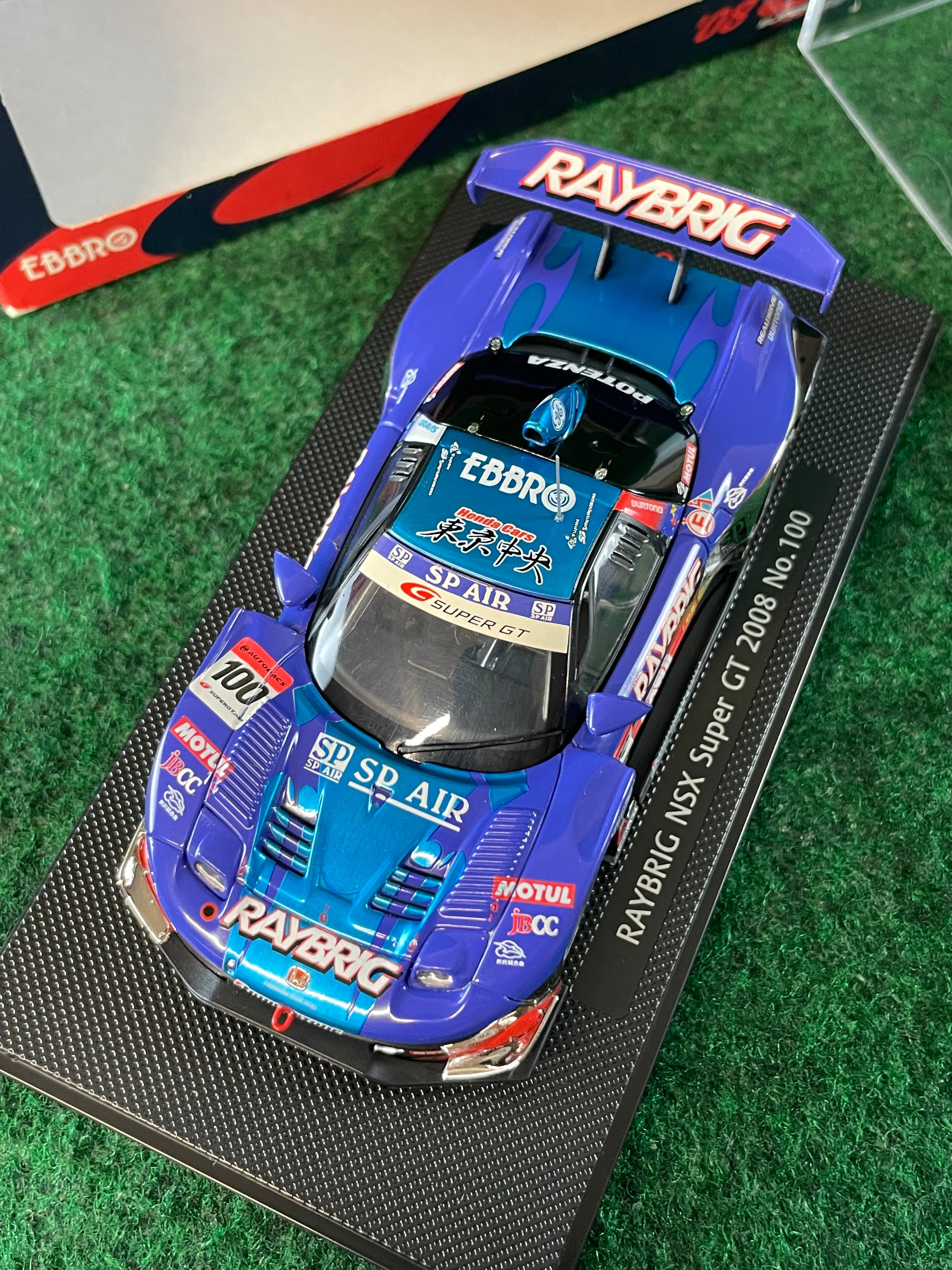 2008 SUPER GT Honda NSX 富士スピードウェイコレクション EBBRO - SuperGT 2008 Raybrig Honda NSX GT500 1/43 Scale Diecast