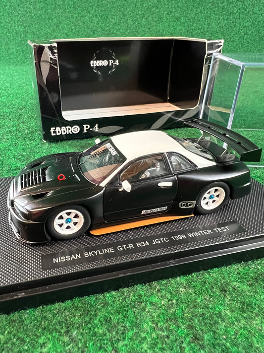 EBBRO P-4 Nissan Skyline R34 GTR 1999 Winter Test Car 1/43 Scale Diecast