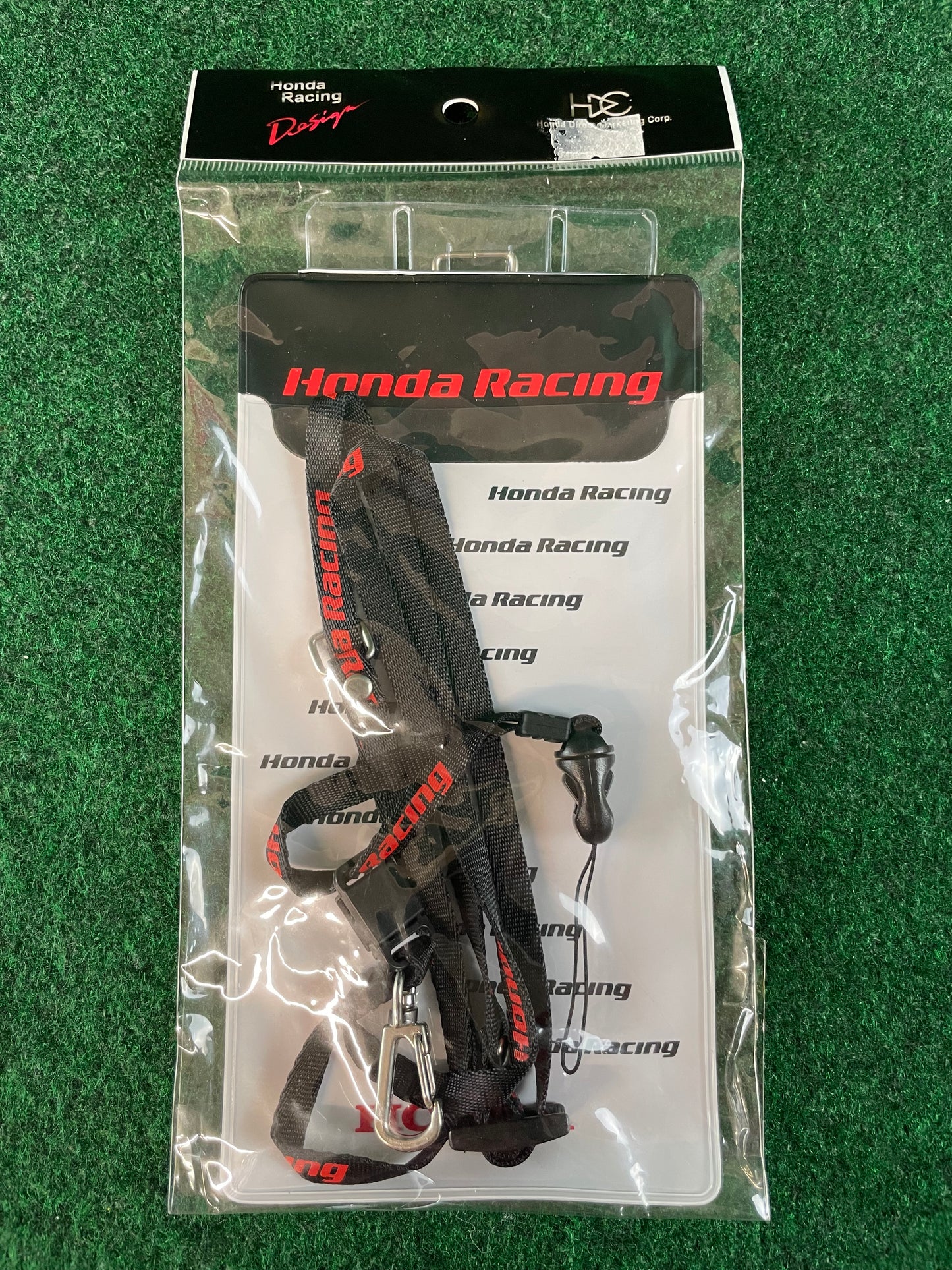 Honda Racing - Black/Red Neck Strap and Pass Holder