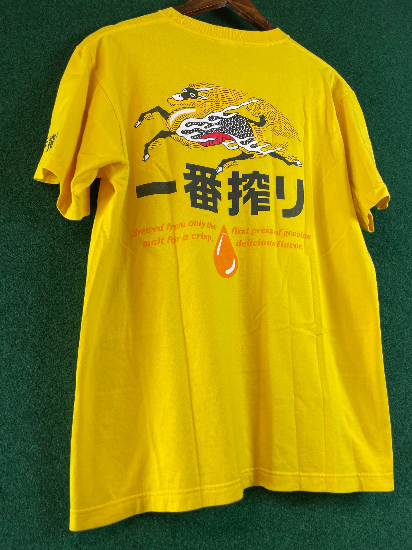 Kirin Ichiban Beer Promotional Yellow T-Shirt