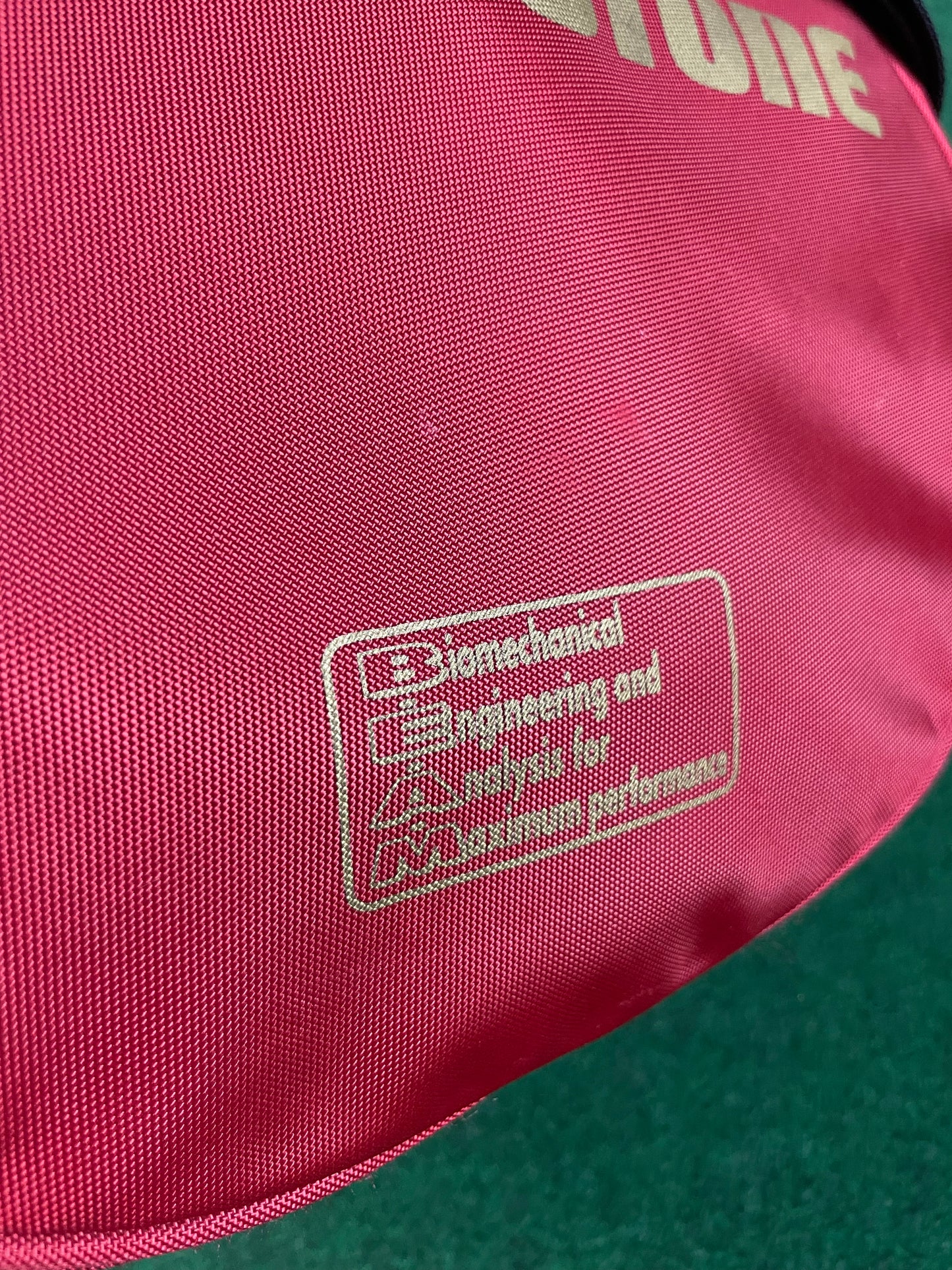 BRIDGESTONE - BEAM Vintage Burgundy w/ Gold Lettering Red Duffle Bag