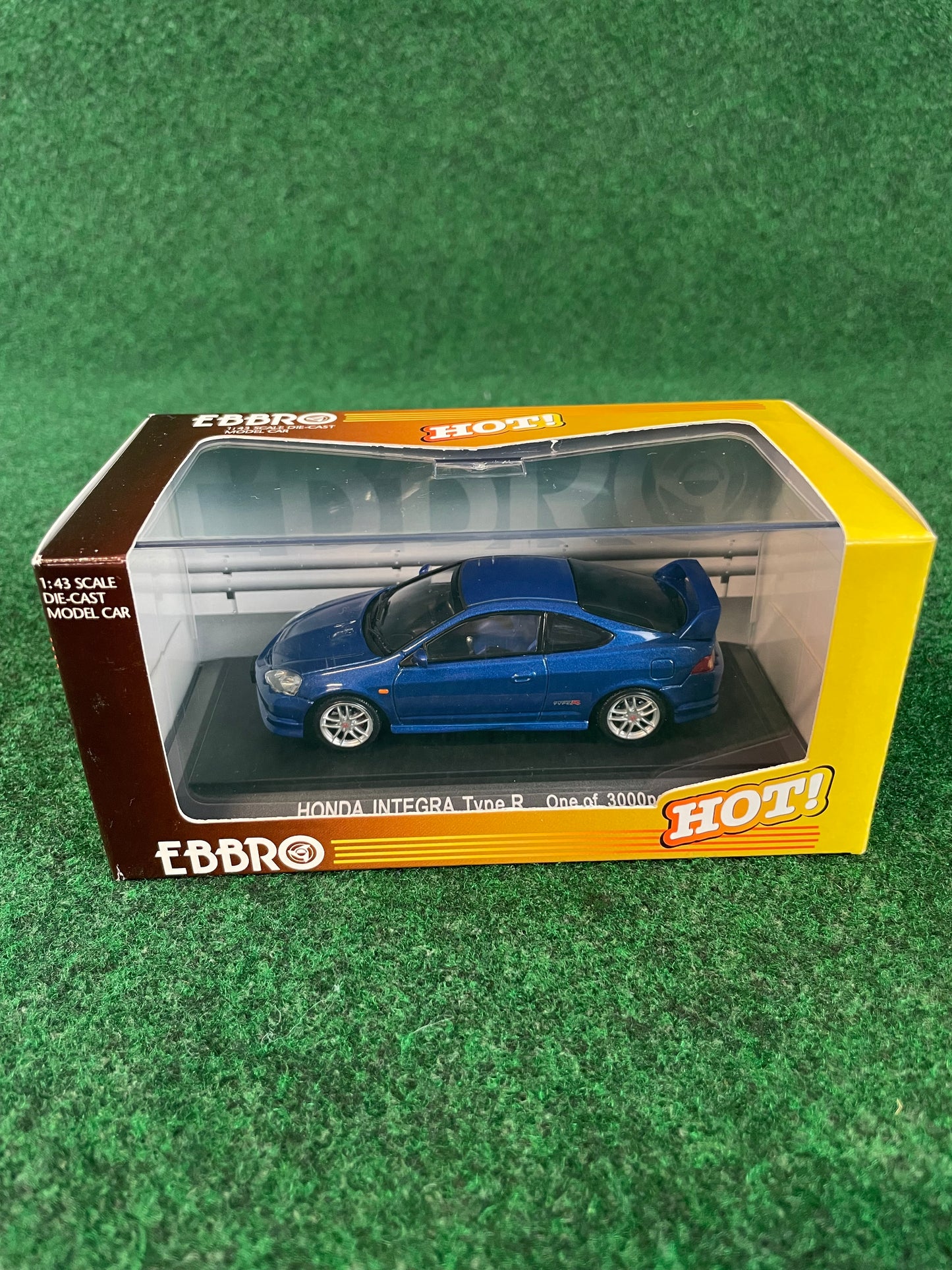 EBBRO HOT! MUGEN 2001 Honda Integra Type R DC5 (Blue) 1/43 Scale Diecast