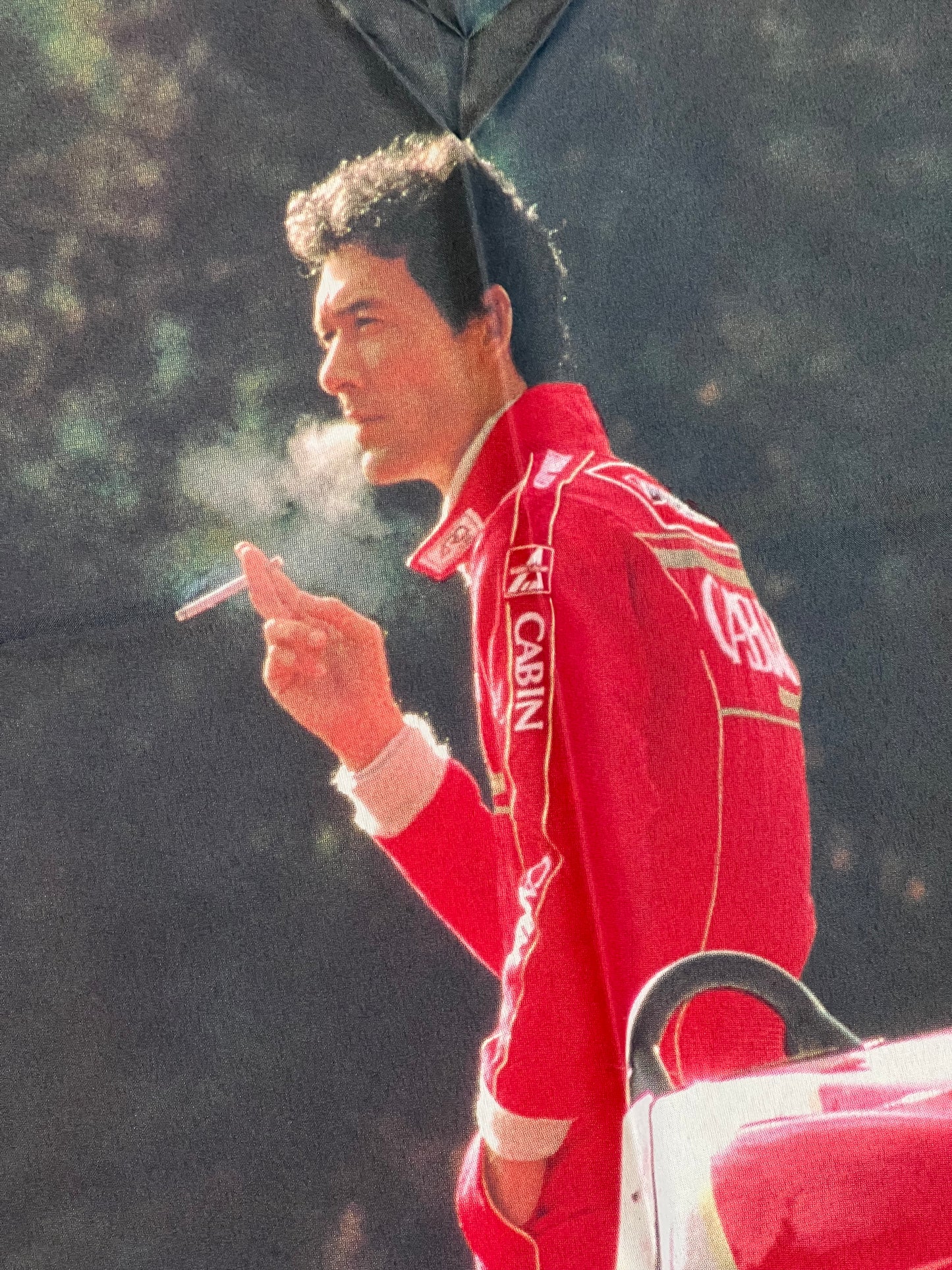 Cabin Cigarettes - Formula Nippon Racecar and Driver Original Japanese Advertising Nobori