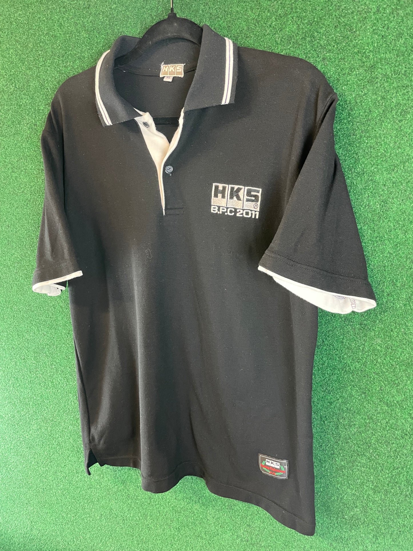 HKS B.P.C 2011 Driving Performance - Black & White Polo Shirt (XL)