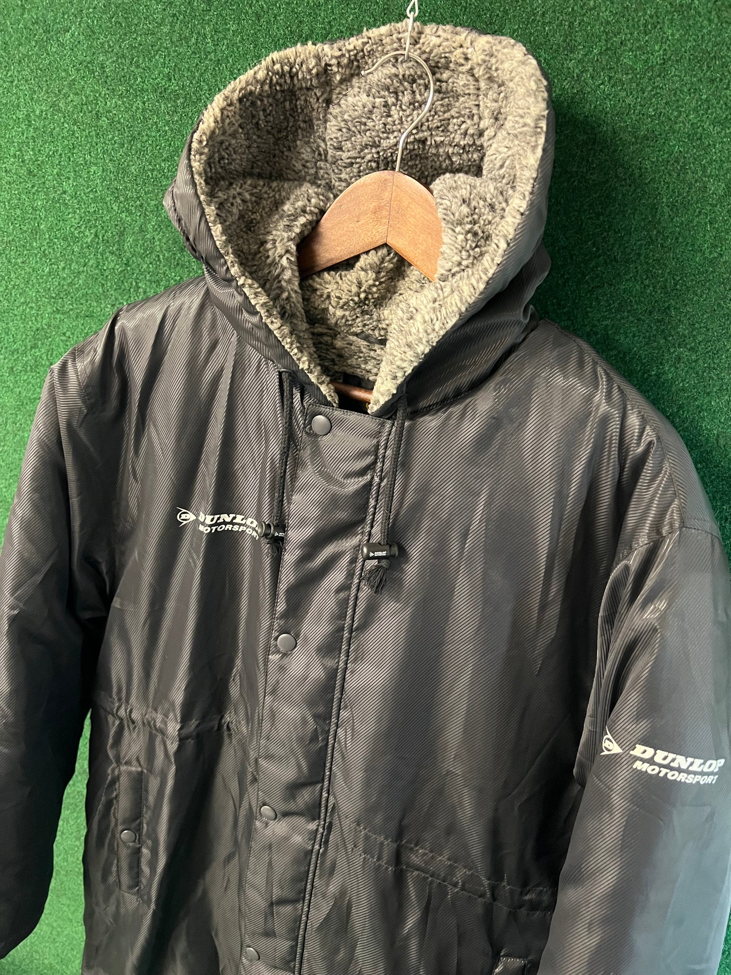 DUNLOP Motorsport - Insulated Fleece Lined Dark Grey Bench Coat