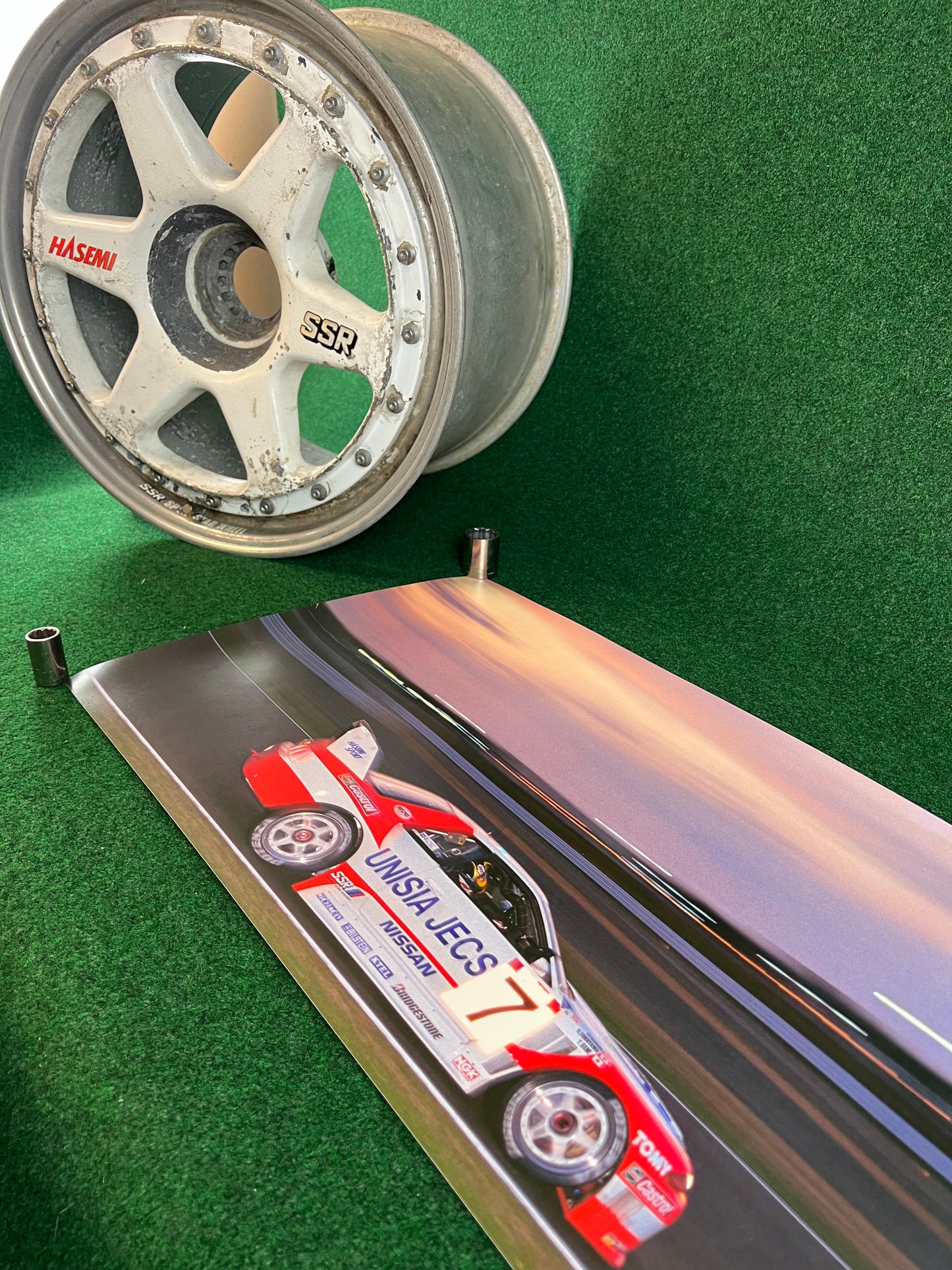 HASEMI x SSR Wheels - JGTC Nissan Skyline R32 GT-R Race Used Centerlock Wheel Set