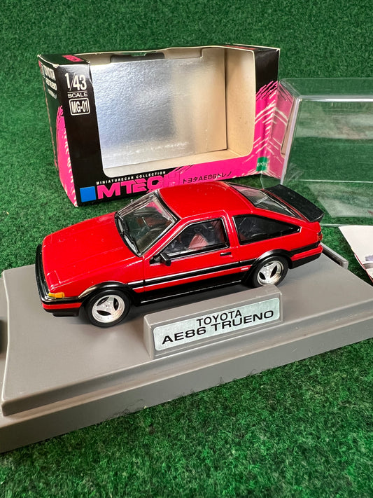 MTECH - Toyota Corolla AE86 w/ Advan Wheels 1/43 Scale Diecast
