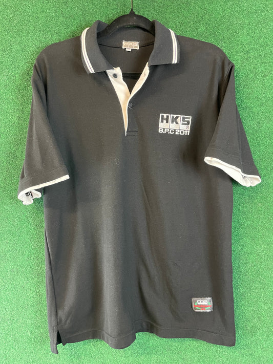 HKS B.P.C 2011 Driving Performance - Black & White Polo Shirt (XL)