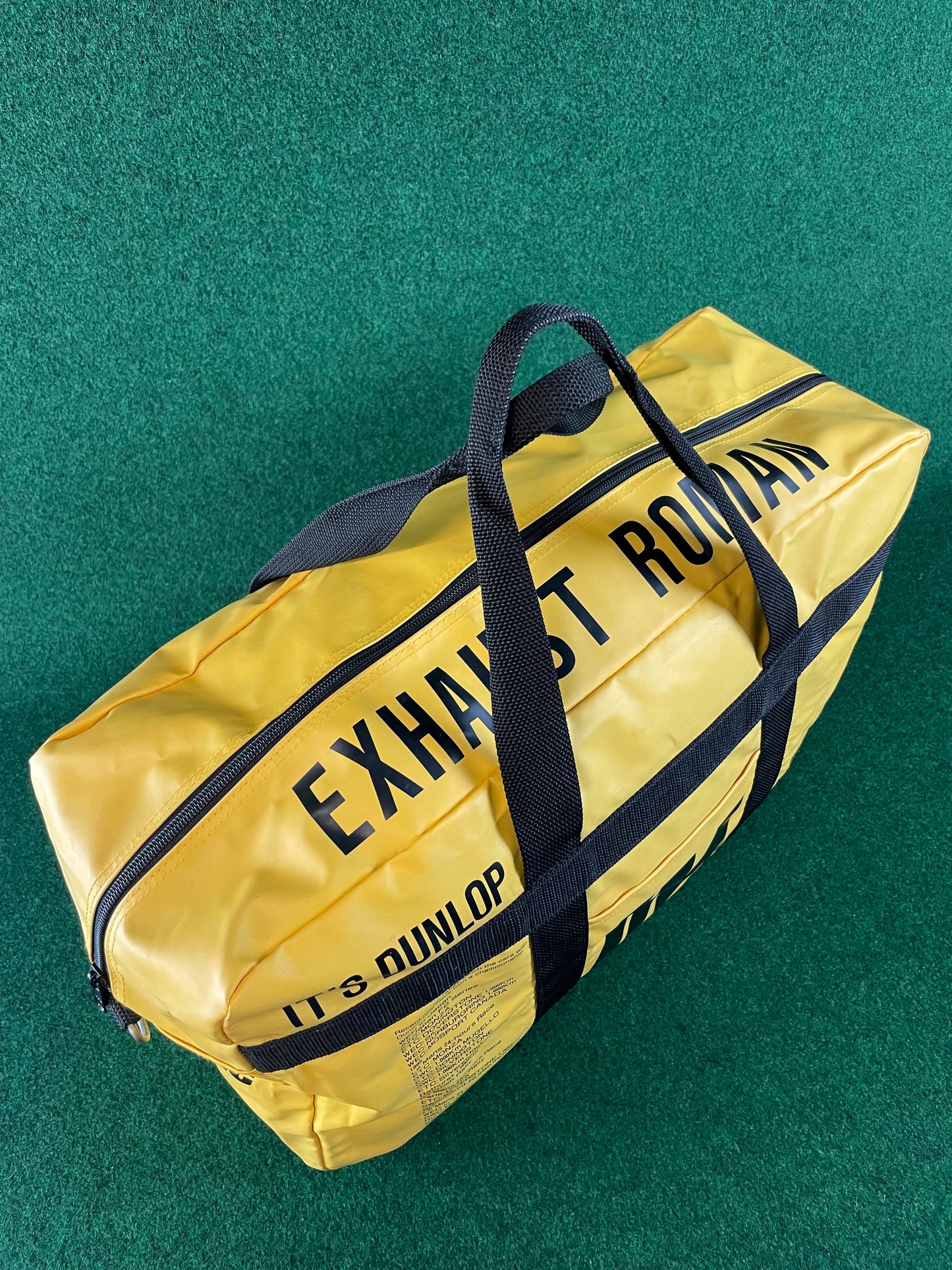 DUNLOP - Vintage Yellow Duffel Travel Bag