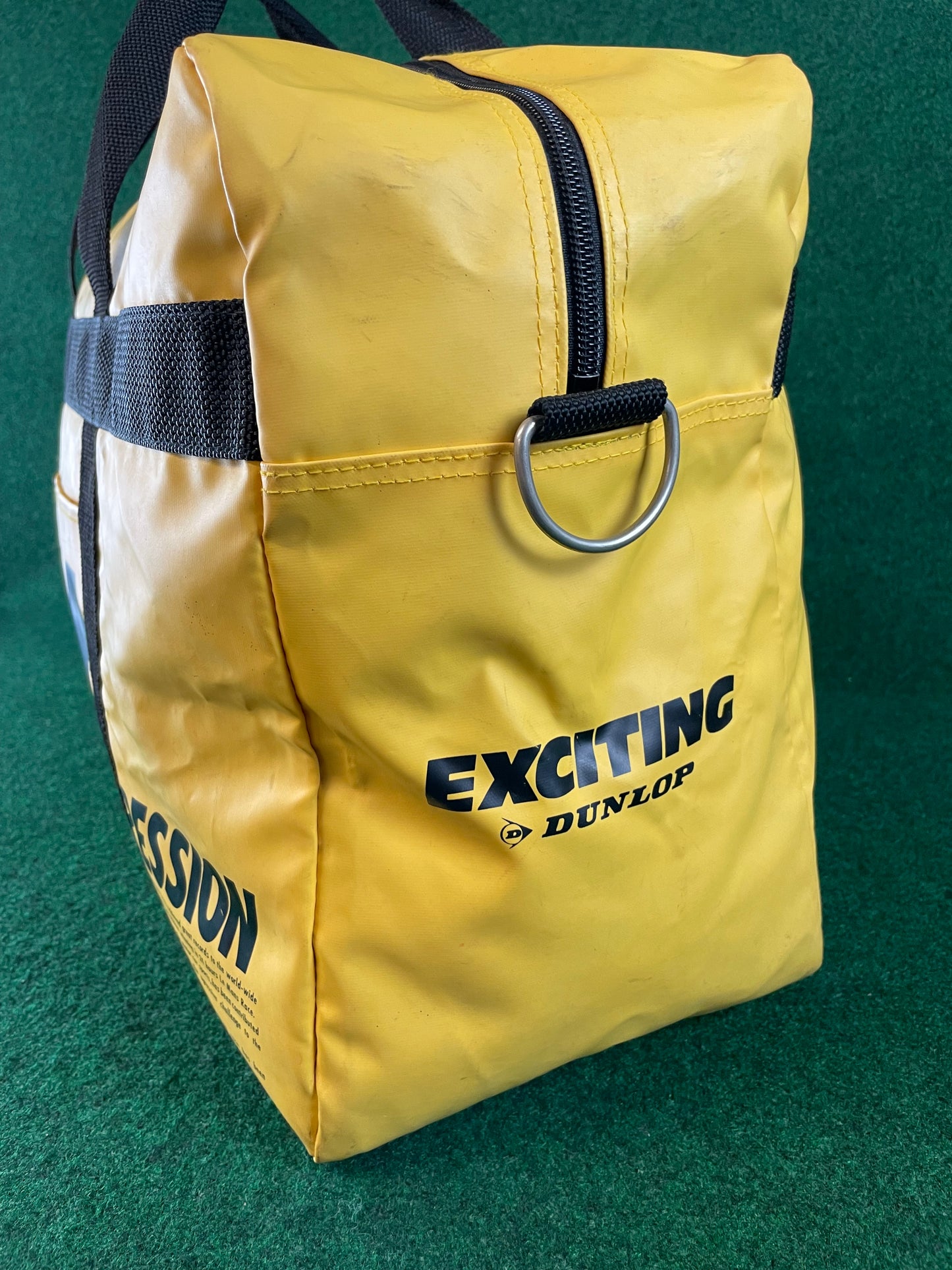 DUNLOP - Vintage Yellow Duffel Travel Bag