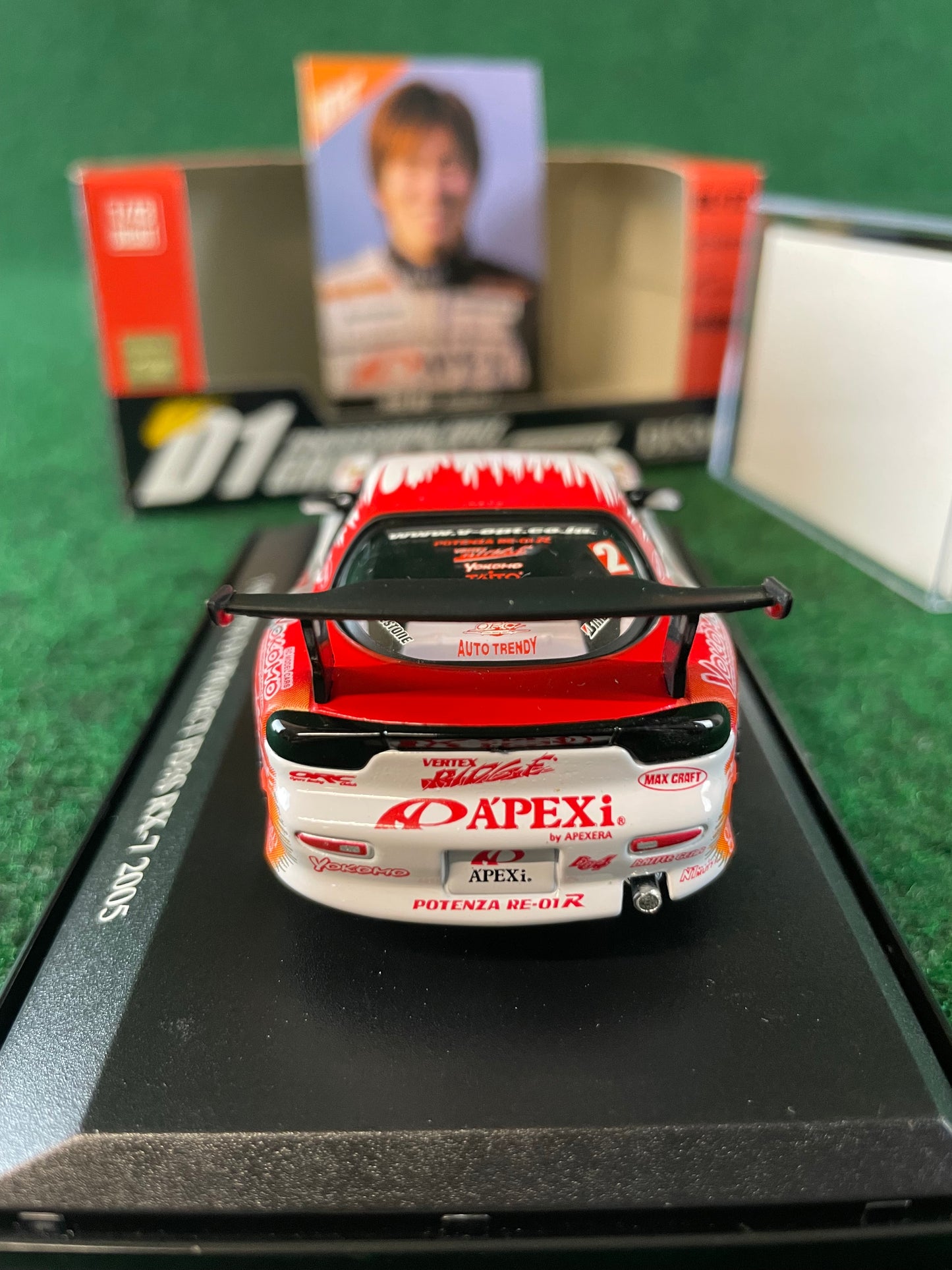 DISM D1 Grand Prix Memorial - 2005 A’pexi Mazda RX-7 1/43 Scale Diecast