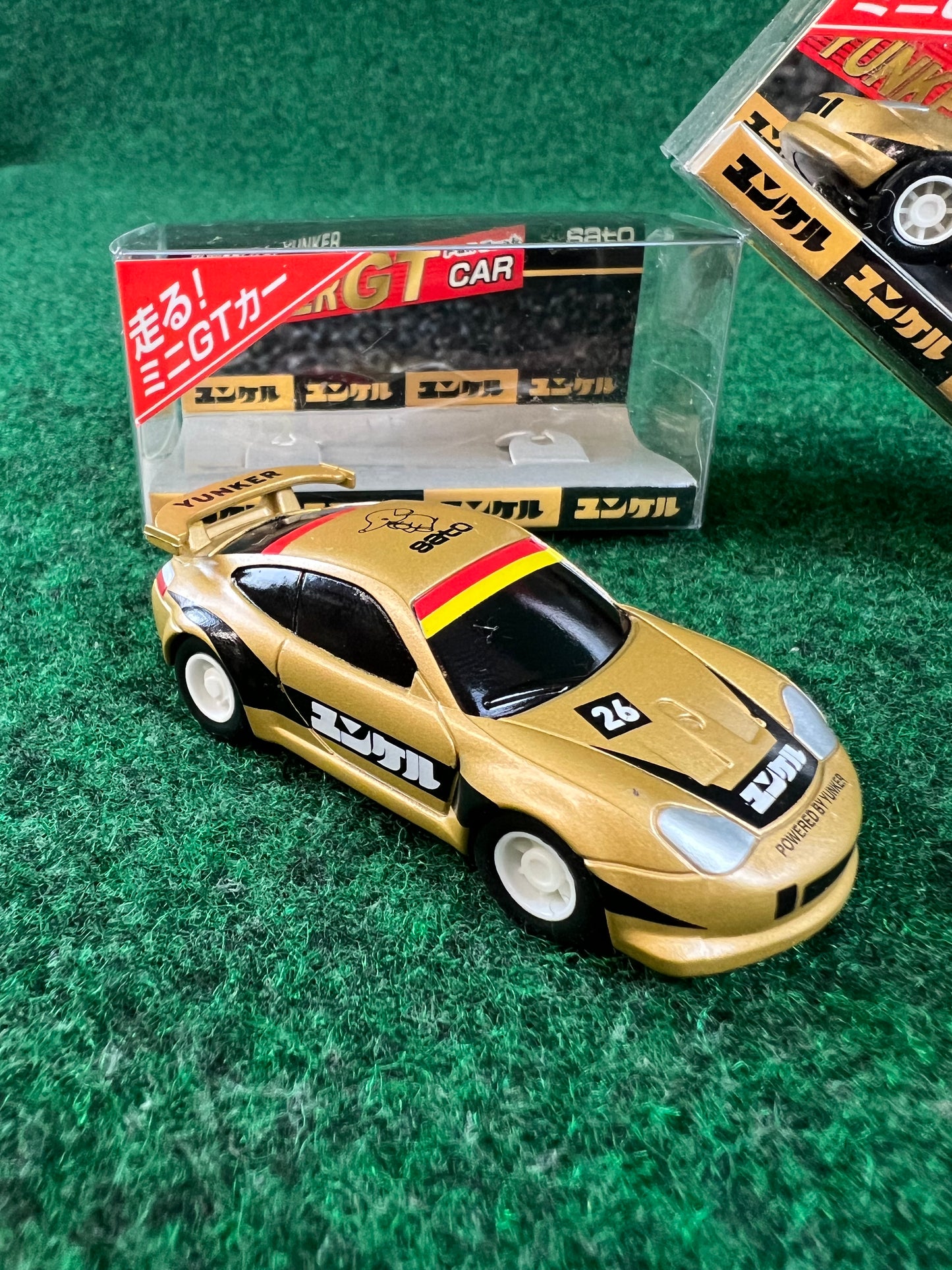 Yunker SATO Super GT Porsche 911 Carrera GT3 -R Mini Pullback Car - Set of 2