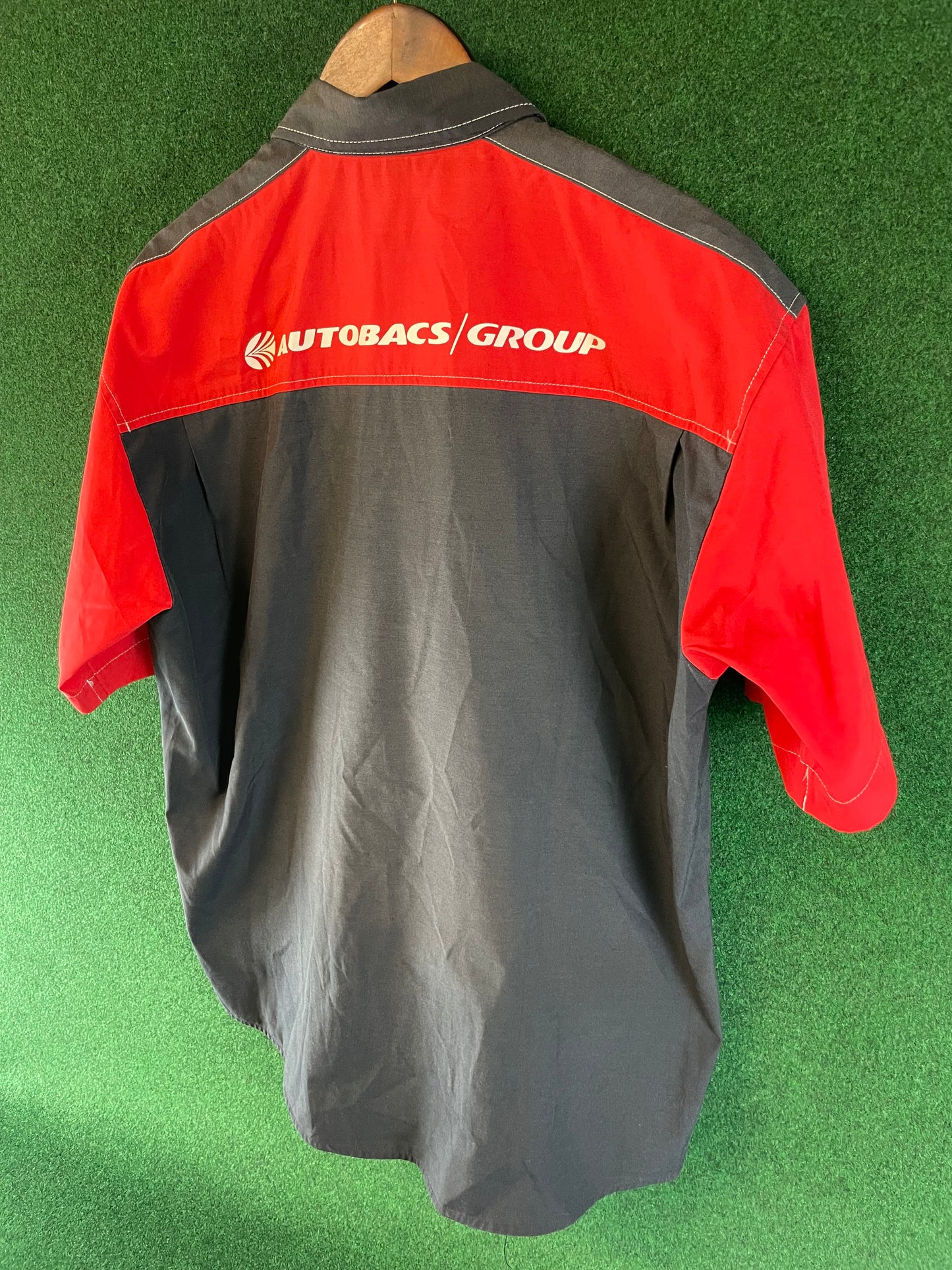 Super Autobacs - Employee Button Down Short Sleeved Shirt