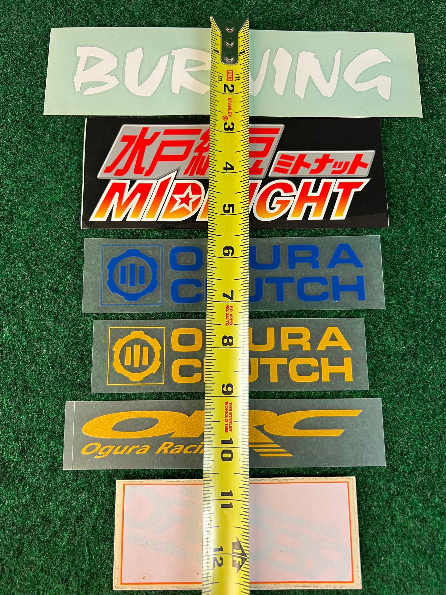 Midnight, Burning, Ogura Racing Clutch & RECARO Sticker Set
