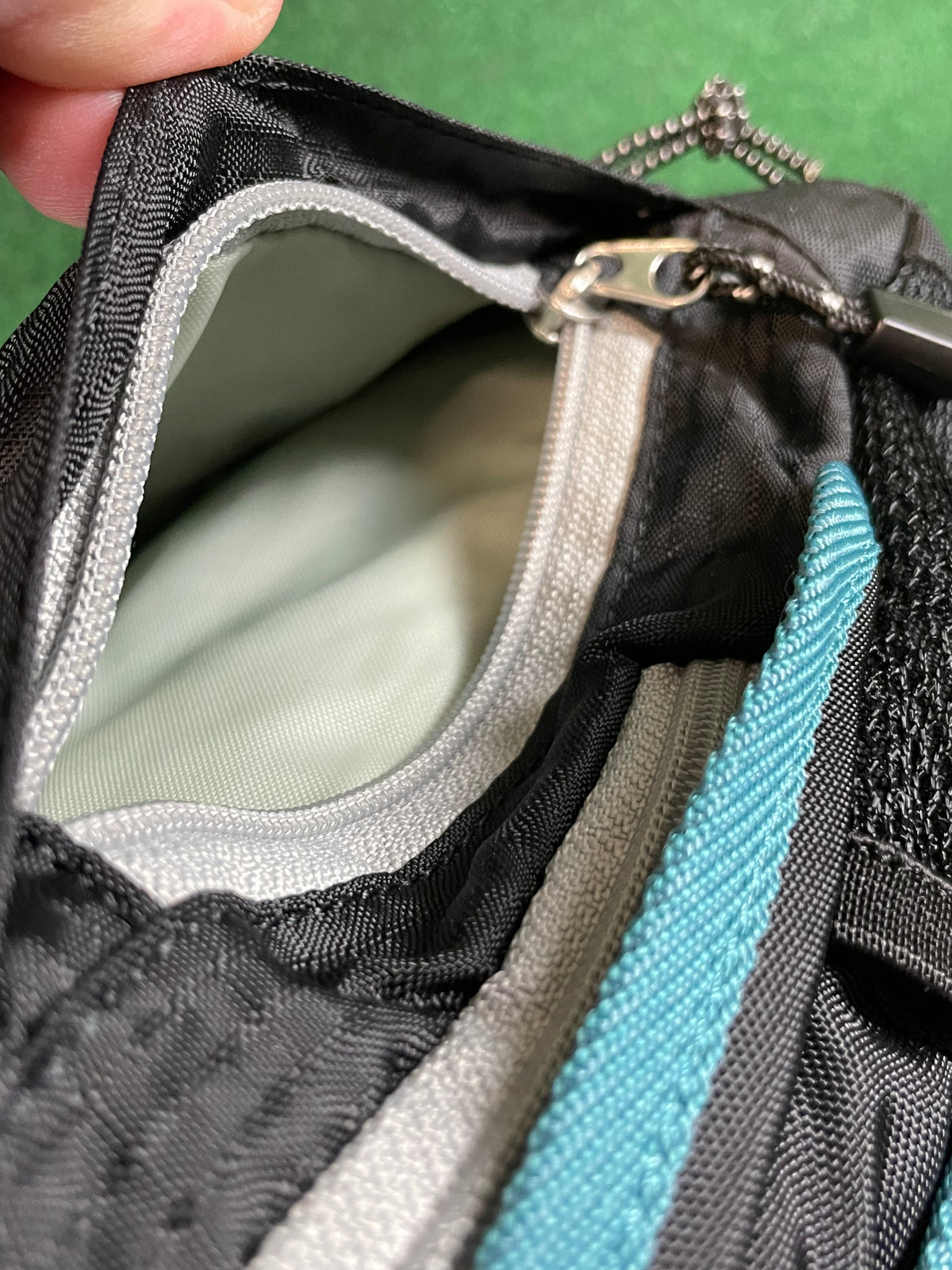 DUNLOP Motorsport - Black/Grey/Teal Mini Shoulder Messenger Travel Bag