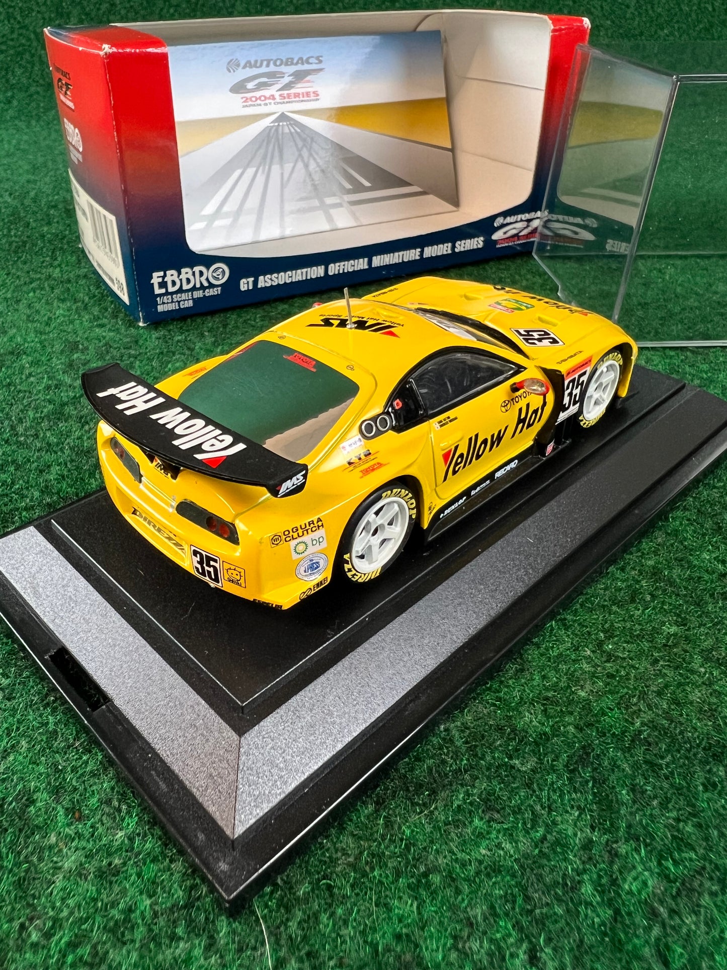 EBBRO 2004 JGTC & 2005 SuperGT Yellow Hat YMS Toyota Supra Set 1/43 Scale Diecast