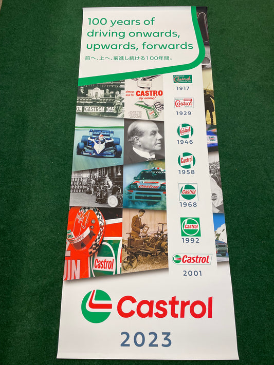 CASTROL Oil - 2023 100 year Company Logo History Timeline Trade Show Display Banner