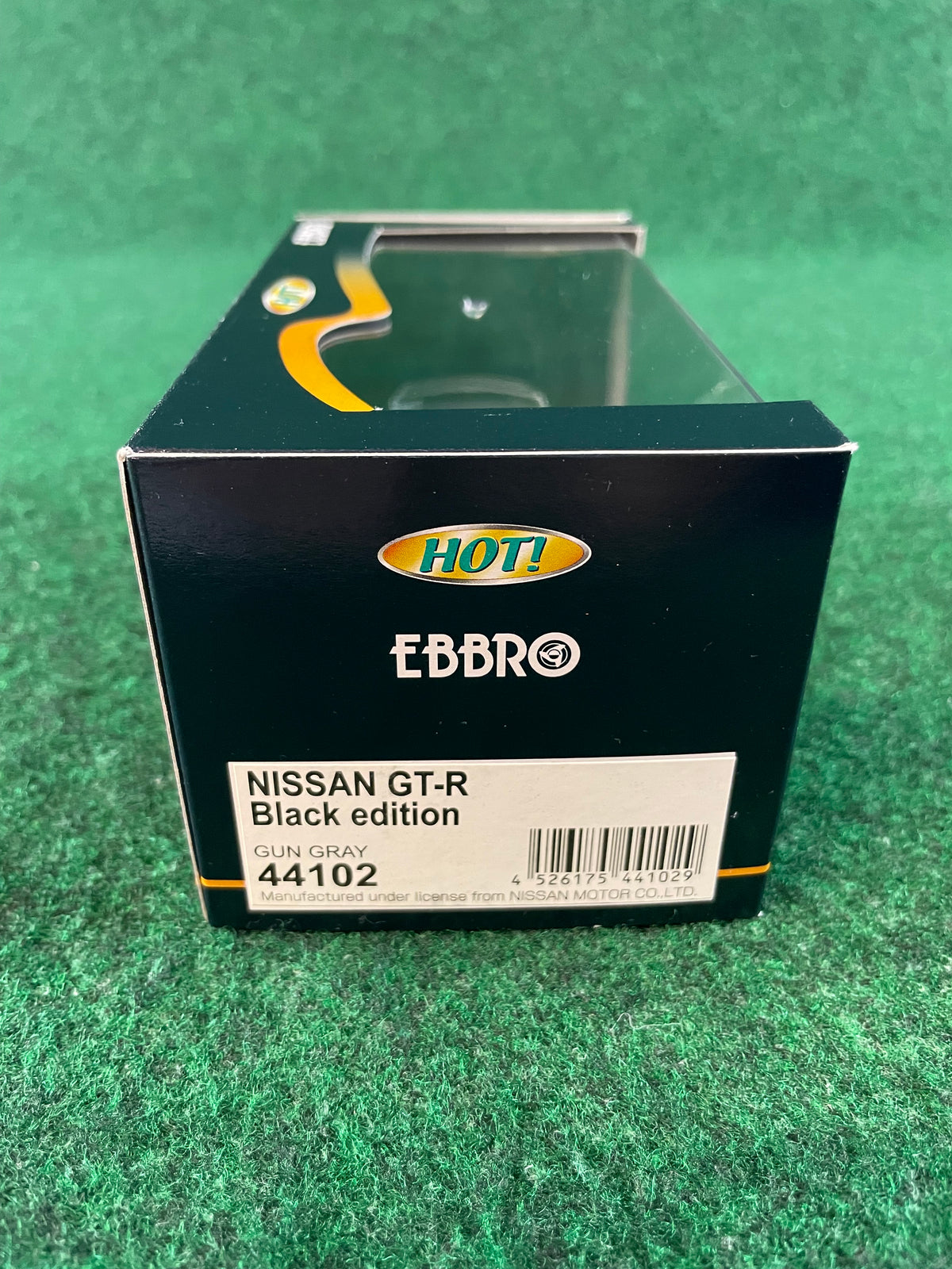 EBBRO HOT - Nissan R35 GT-R Black Edition Grey 1/43 Scale Diecast