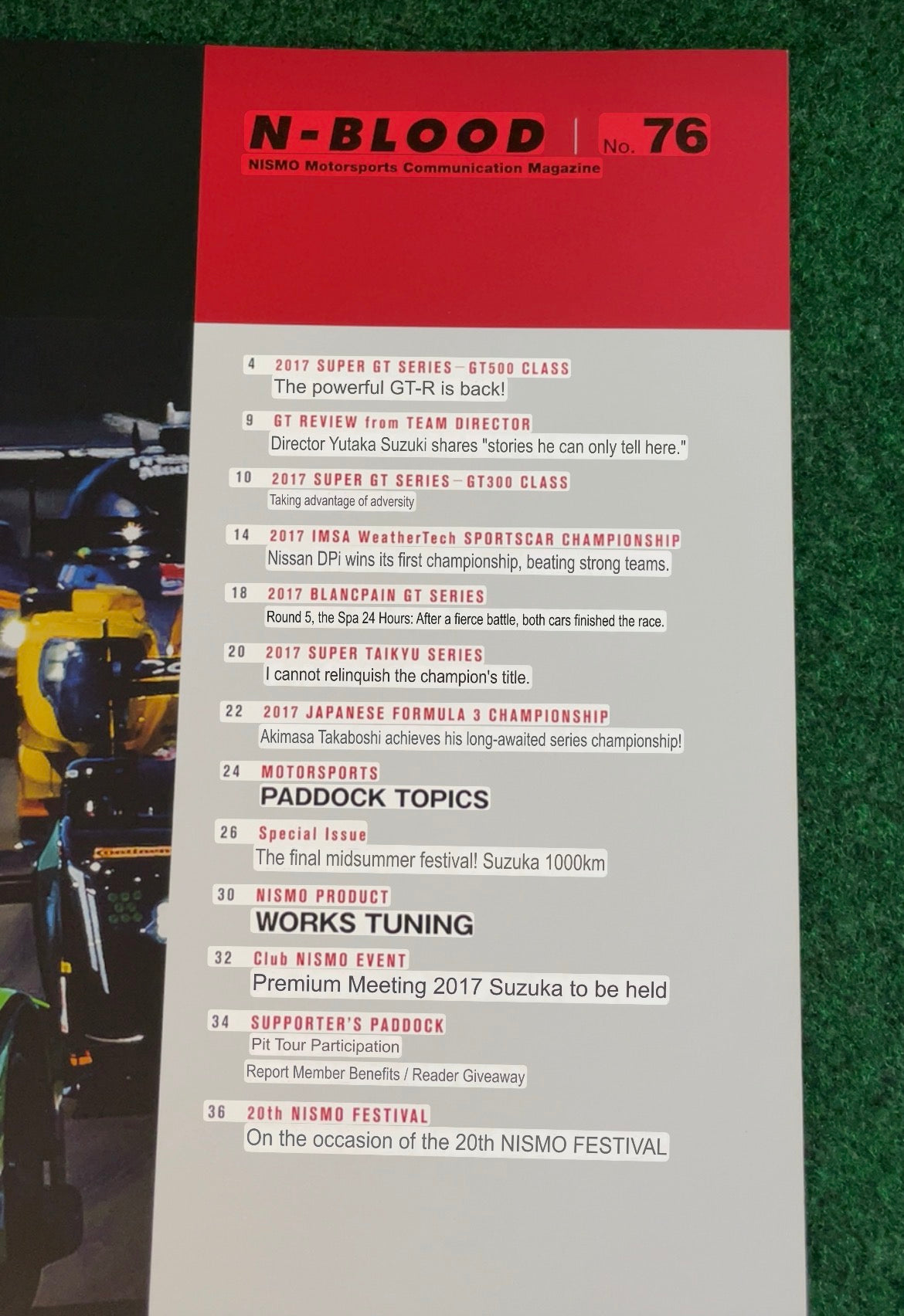 N-Blood - Nissan Nismo Motorsports Communication Magazine Set - No. 74 & 76