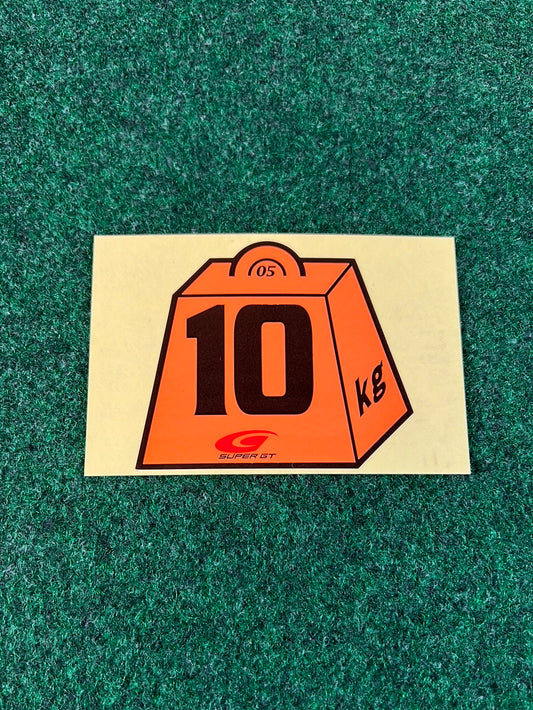 Super GT 2005 - Commemorative 10KG Weight Penalty Collectible Sticker