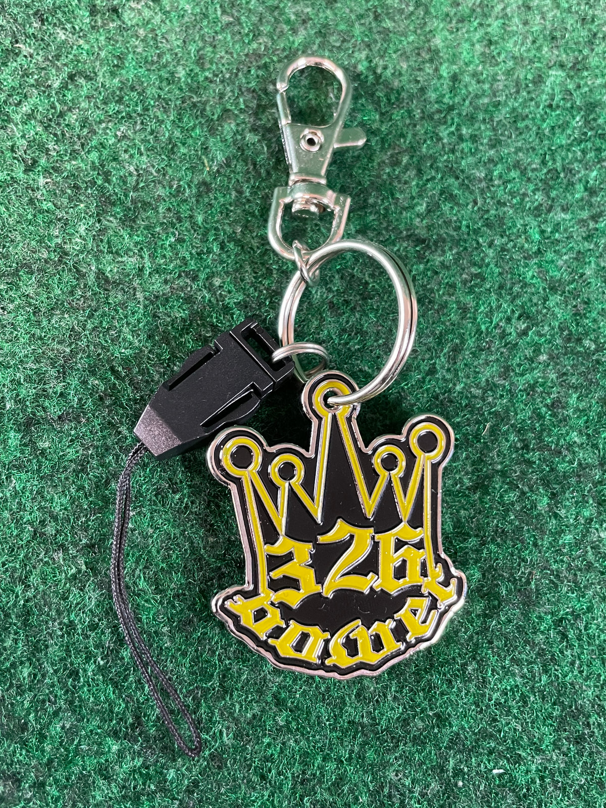 326POWER - Metal Emblem Crown Logo Keychain