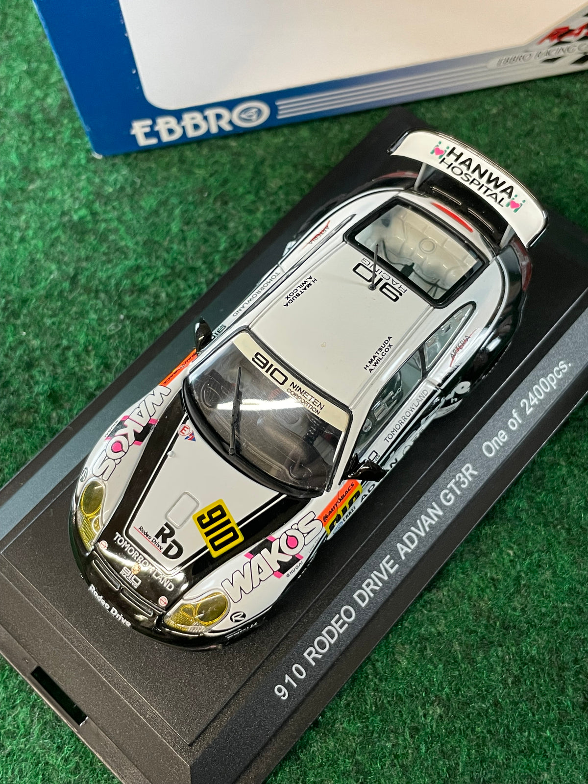 EBBRO Racing Car Collection - JGTC 2002 Rodeo Drive Advan Porsche 911 GT3R 1/43 Scale Diecast