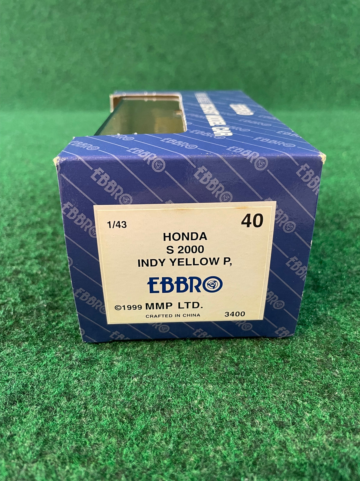EBBRO 1999 Honda S2000 (Indy Yellow Pearl) 1/43 Scale Diecast