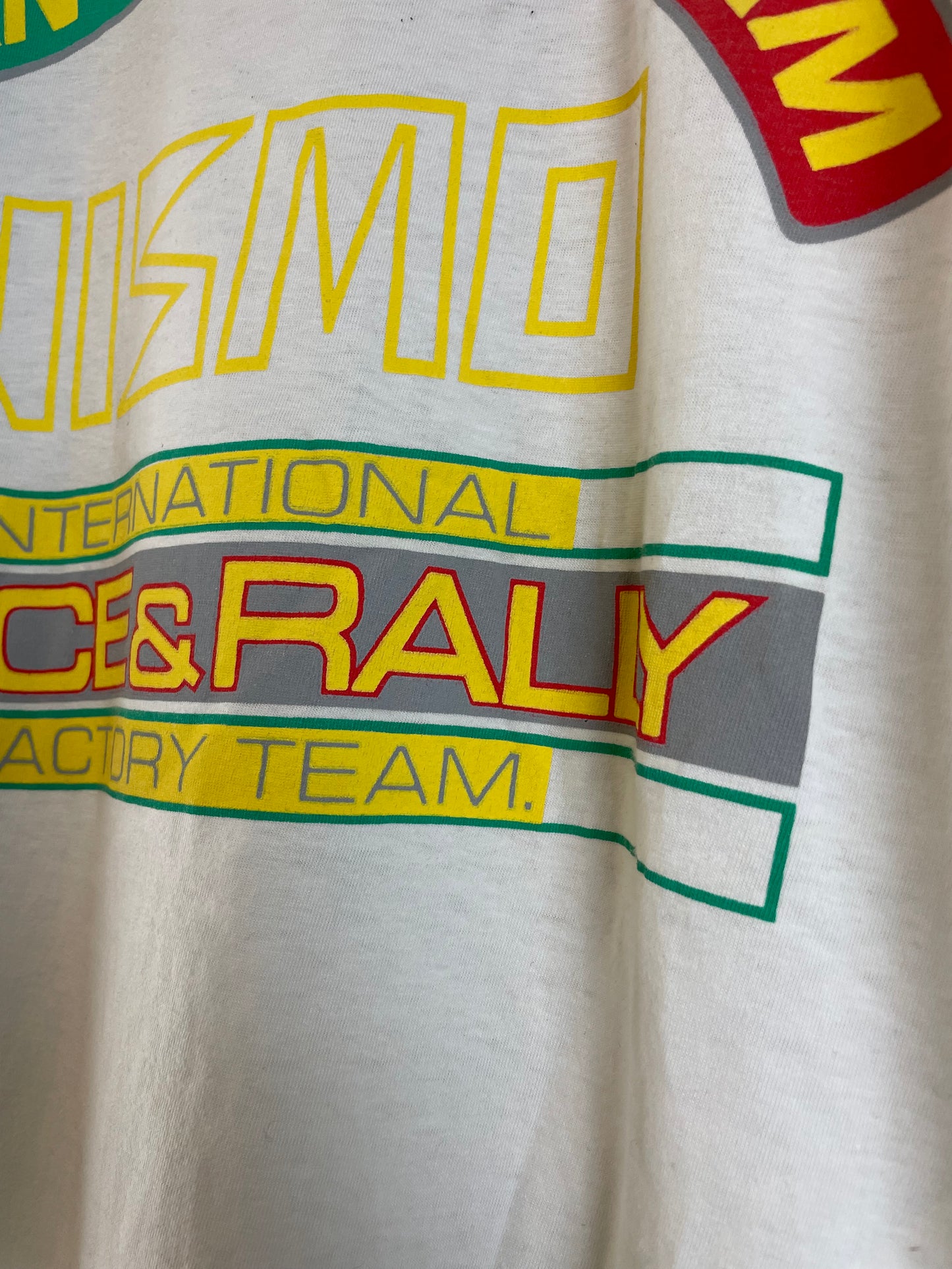 NISMO - Nissan International Race & Rally Team Vintage White/Yellow T-Shirt