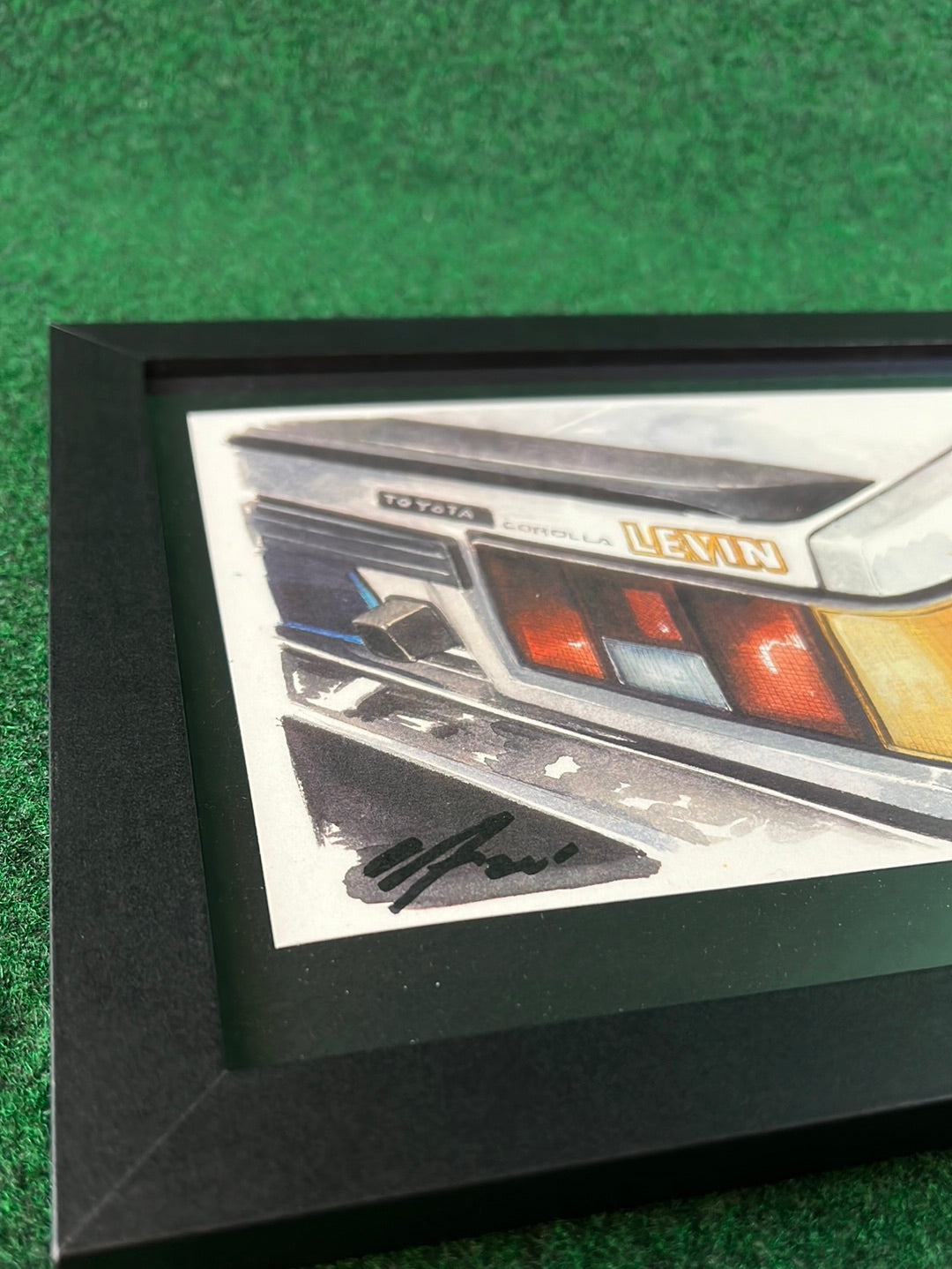 Toyota Corolla Levin AE86 Rear Taillight View Framed Print