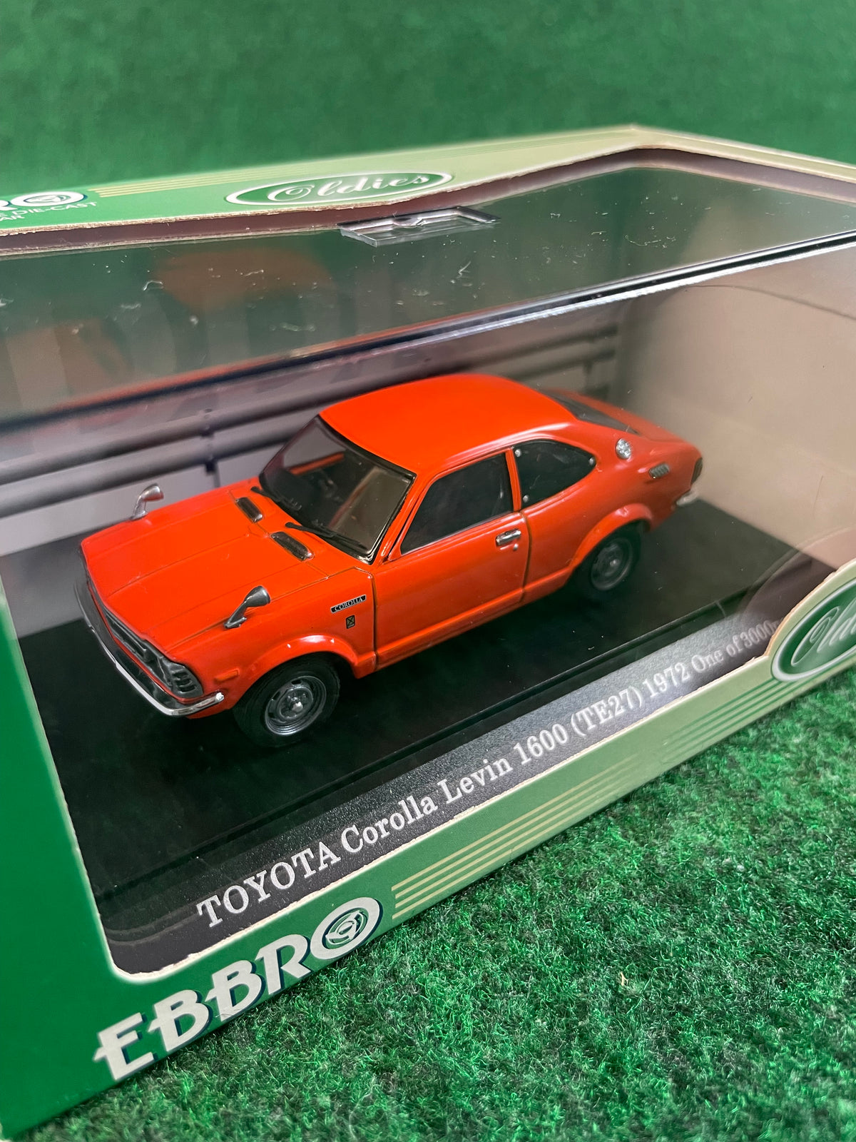 EBBRO Oldies - Toyota Corolla Levin TE27 Orange 1/43 Scale Diecast