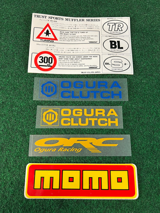 TRUST, MOMO & Ogura Racing Clutch Sticker Set