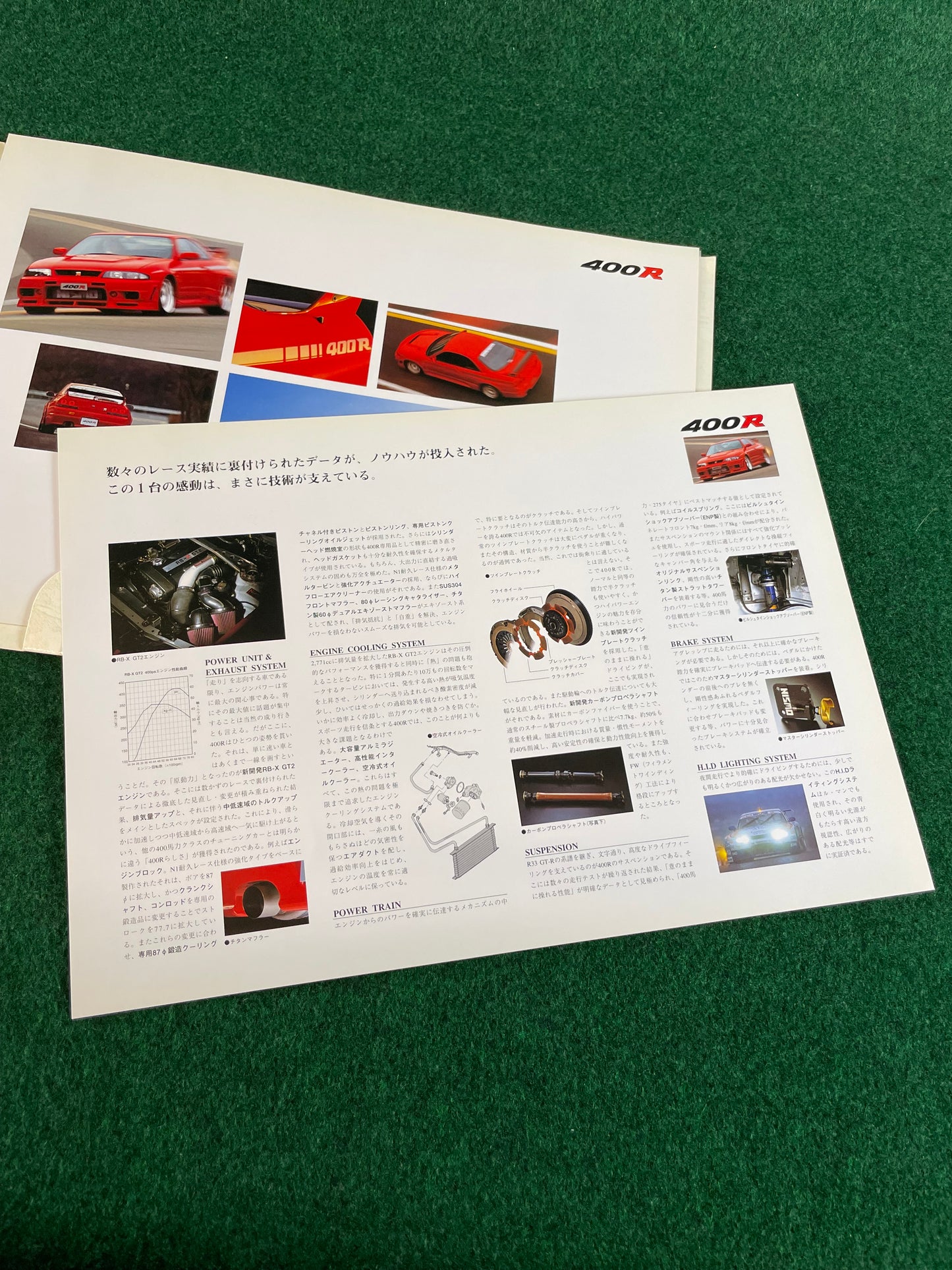 Nissan Skyline 400R R33 GT-R - Japanese Dealer New Car Press Release Folder Packet Brochure