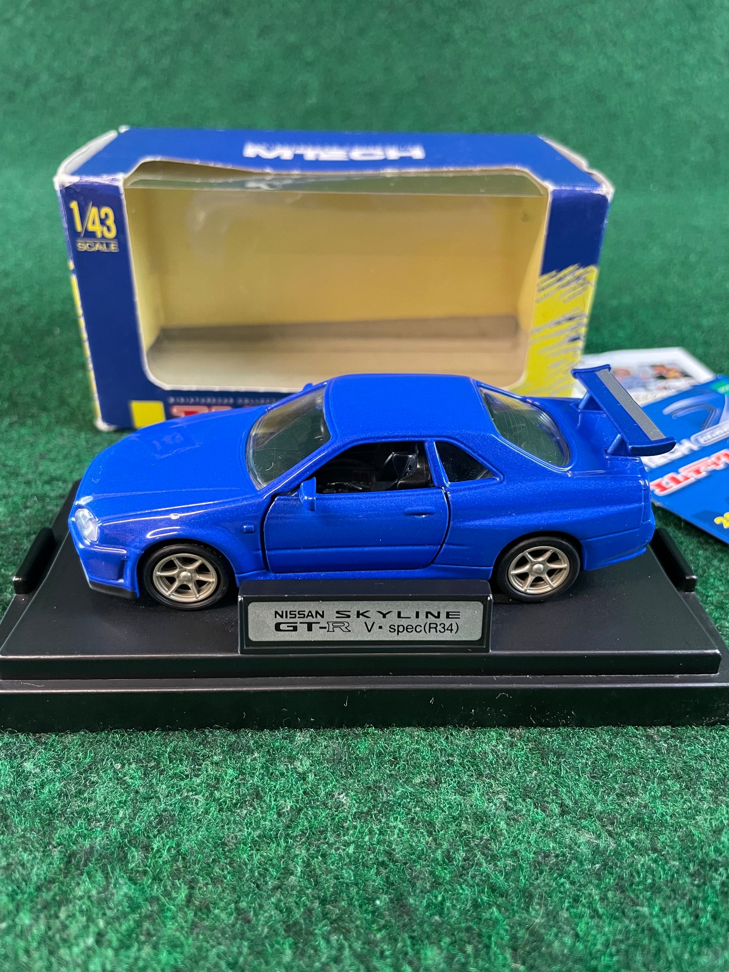 MTECH Nissan Skyline R34 GT-R - Blue 1/43 Scale Diecast