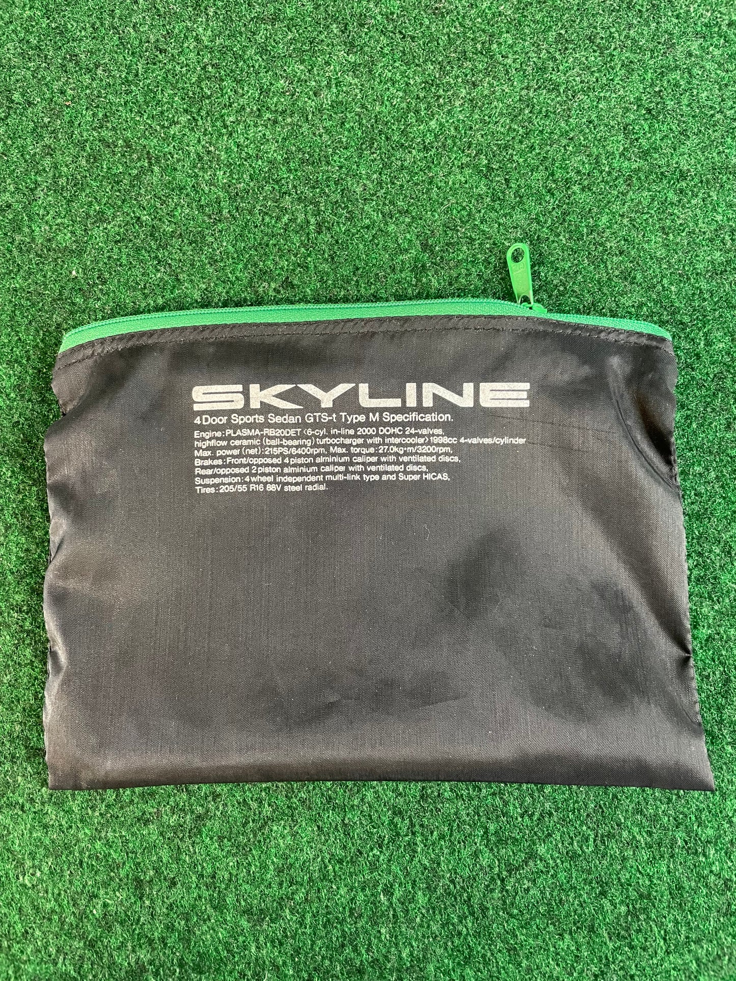 Nissan Skyline R32 GTS-T Type M - Green, Red and Yellow Zipper Bags Complete Set