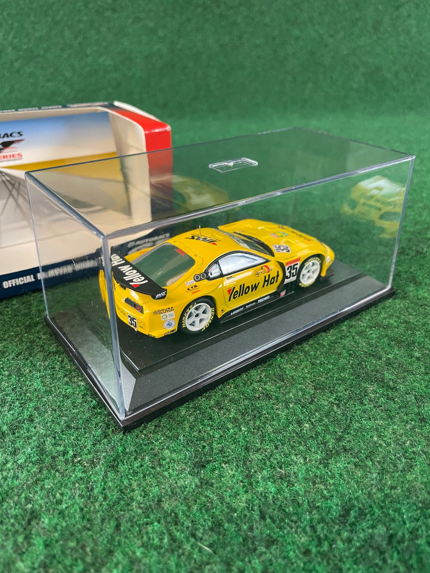 EBBRO - 2004 JGTC Yellow Hat YMS Toyota Supra 1/43 Scale Diecast