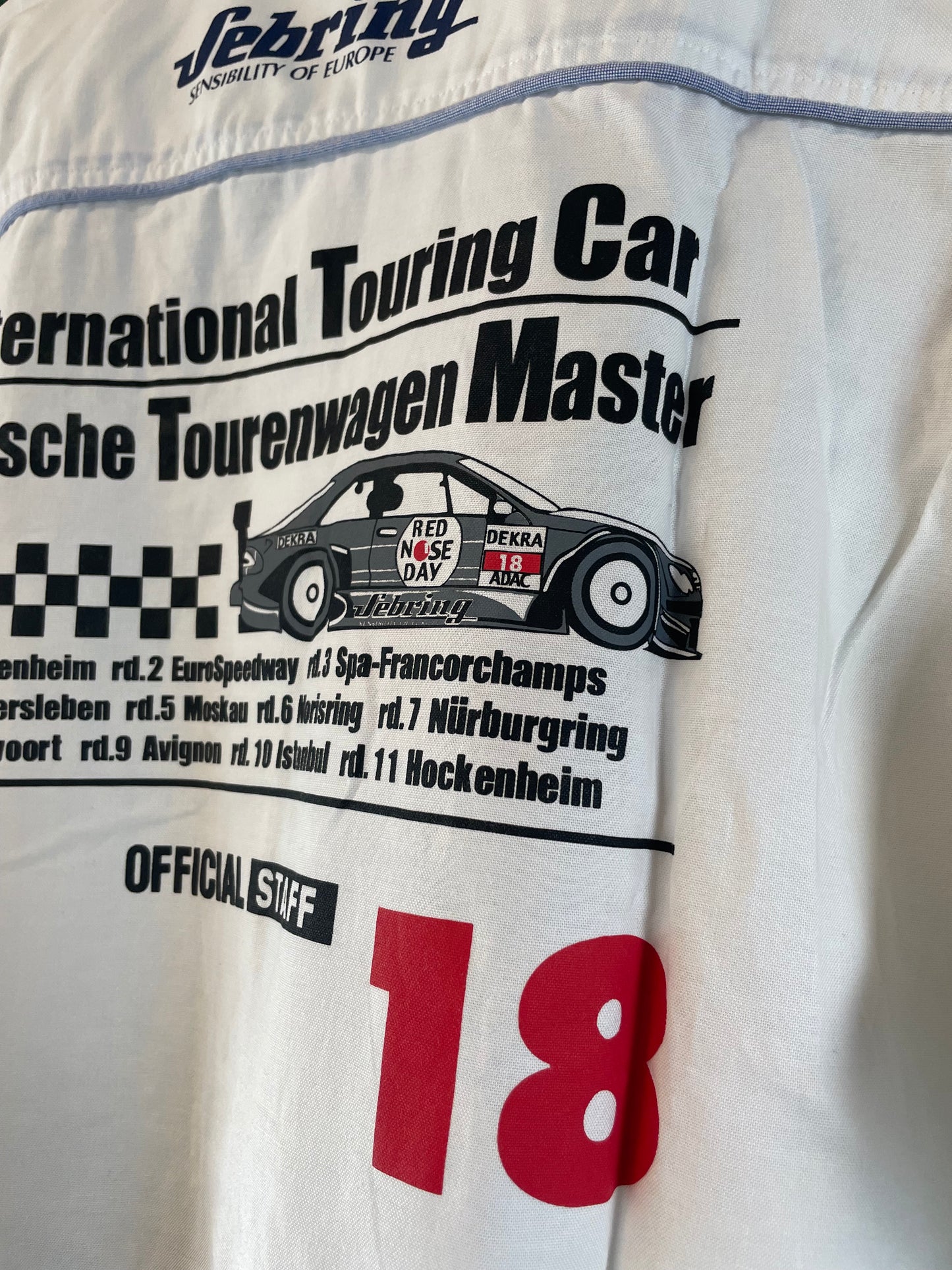 RAYS WHEELS - Team Sebring Racing Team  Button down Short Sleeve Pit Shirt