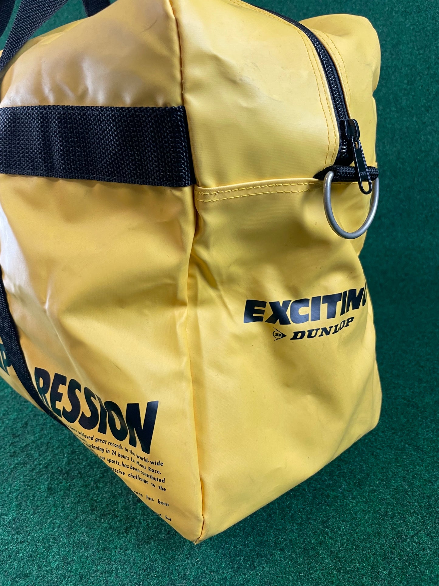 DUNLOP - Vintage Yellow Duffel Travel Bag
