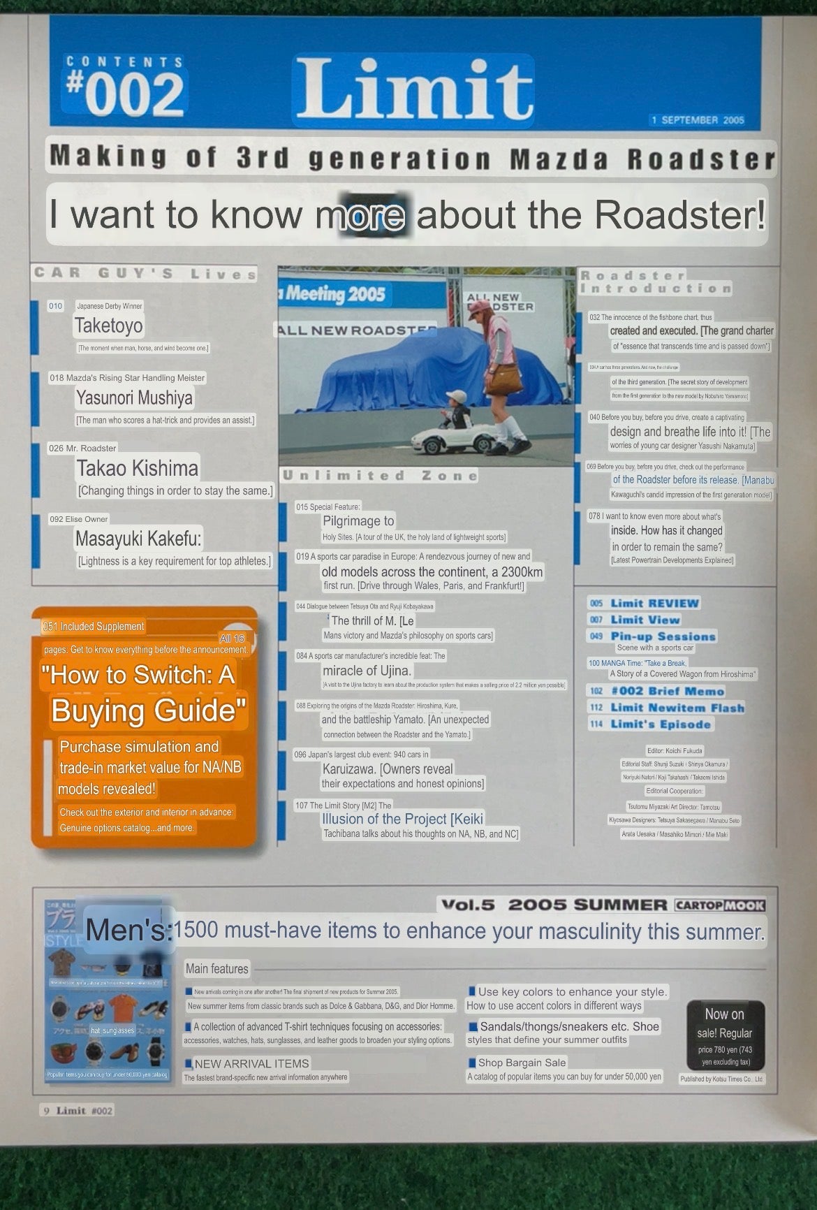 Cartop Mook - Limit - Mazda Roadster Magazine