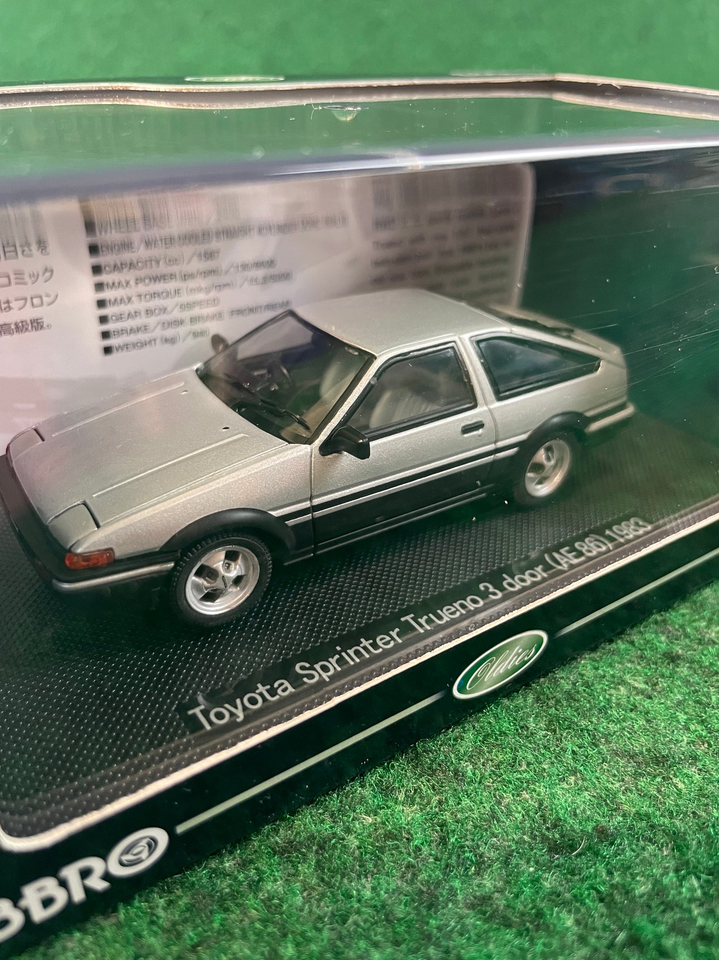 EBBRO Oldies: 1983 Toyota Sprinter Trueno AE86 3 Door - Silver 1/43 Scale Diecast