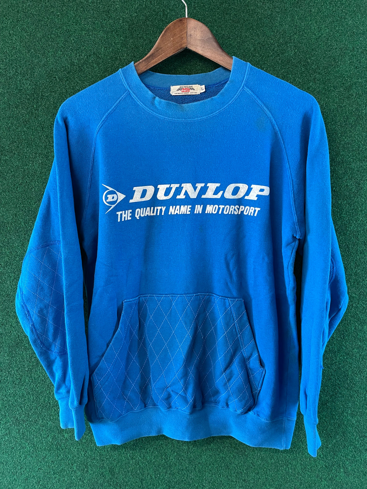 DUNLOP Motorsport - Vintage Blue Front Pocket Sweatshirt