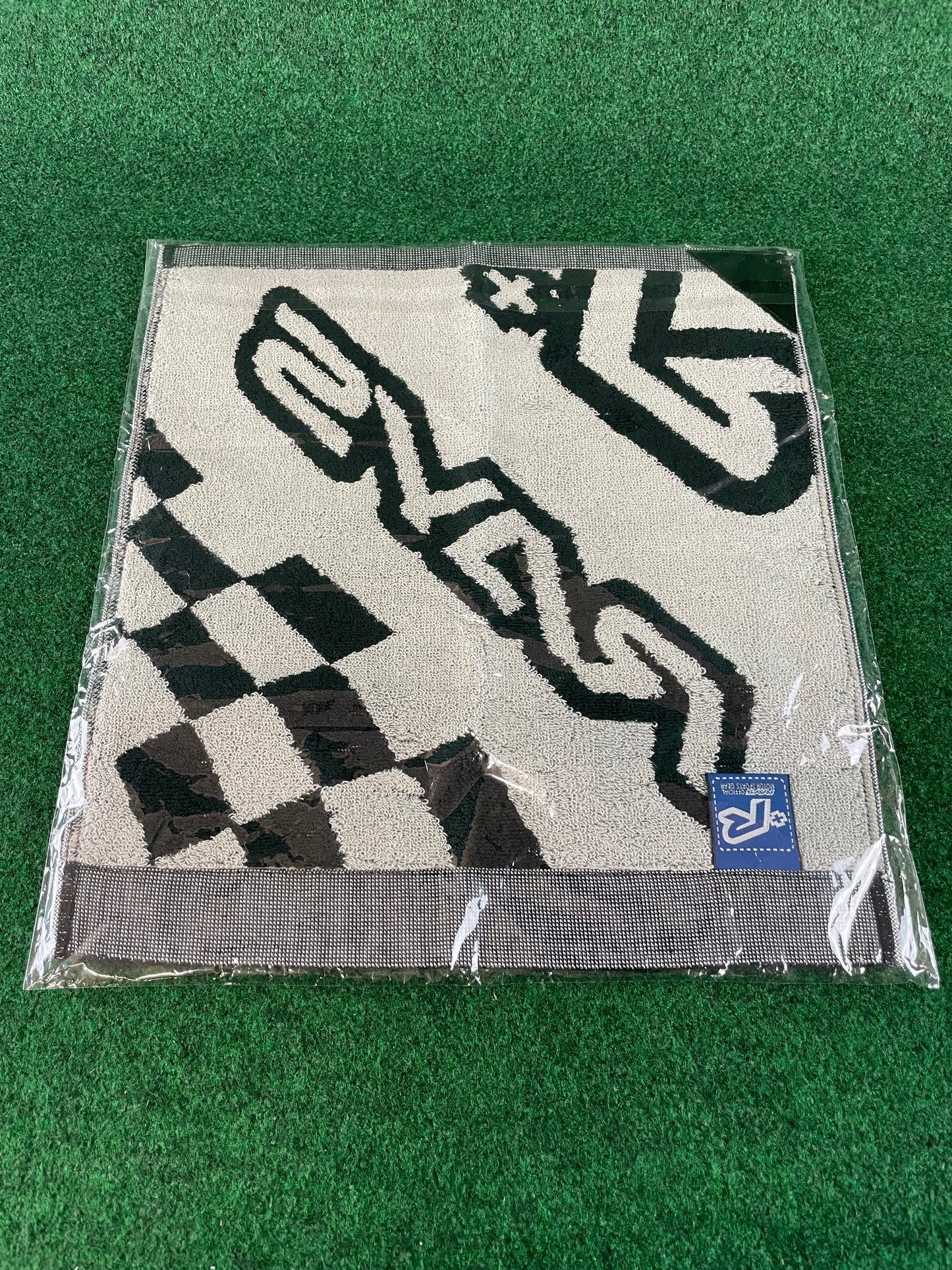 RAYS Official Motor Sports Gear Black/Grey Personal Towel w/ Loop